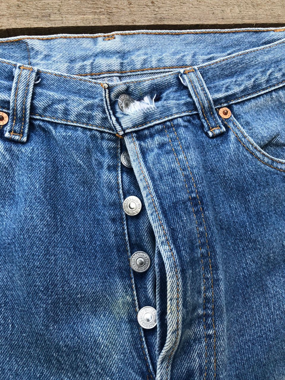 Levi's 1990s Vintage Levi's 501 Denim Jeans W31 L36 Size US 29 - 8 Thumbnail