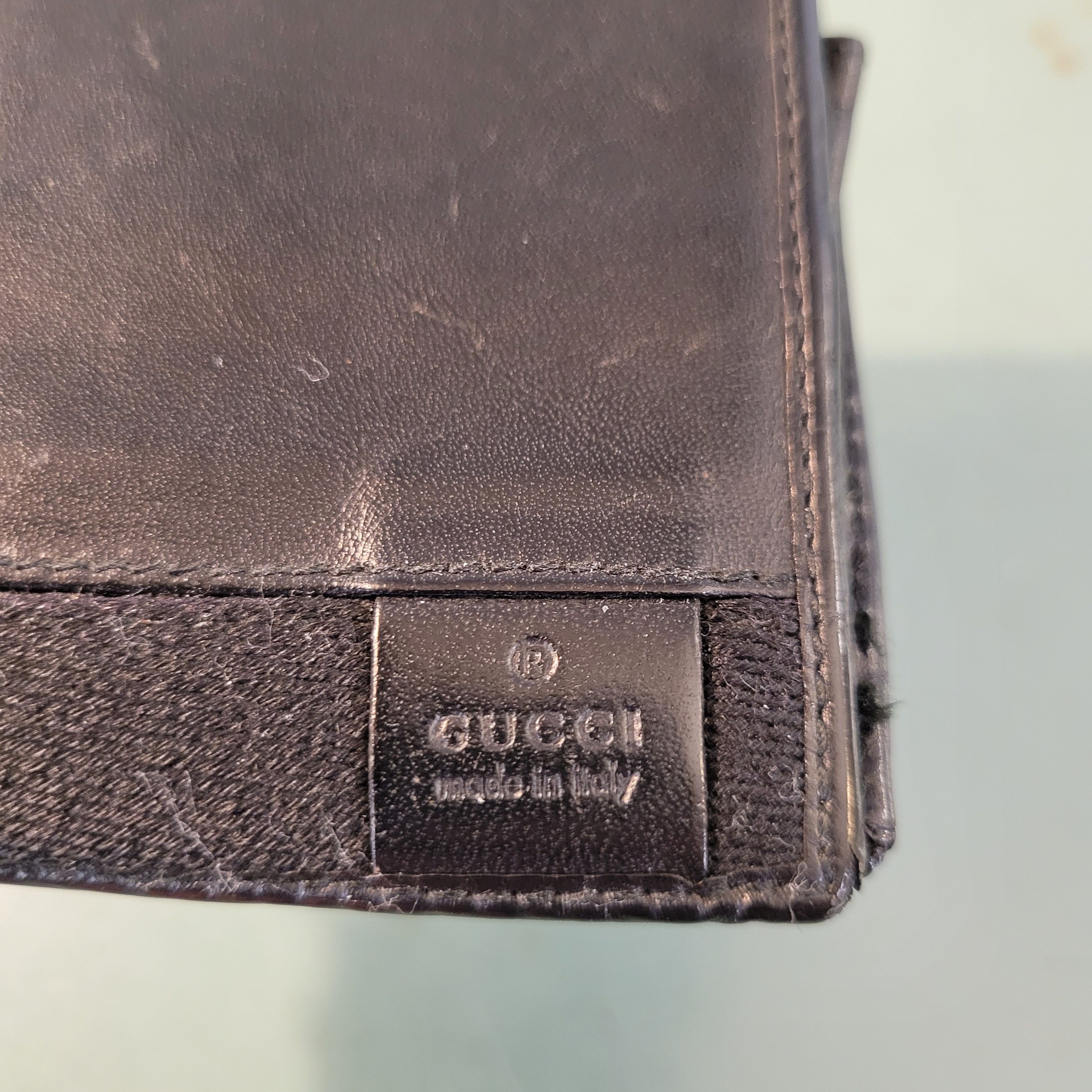 Gucci Gucci Bifold Black Leather and Canvas Wallet Size ONE SIZE - 3 Thumbnail