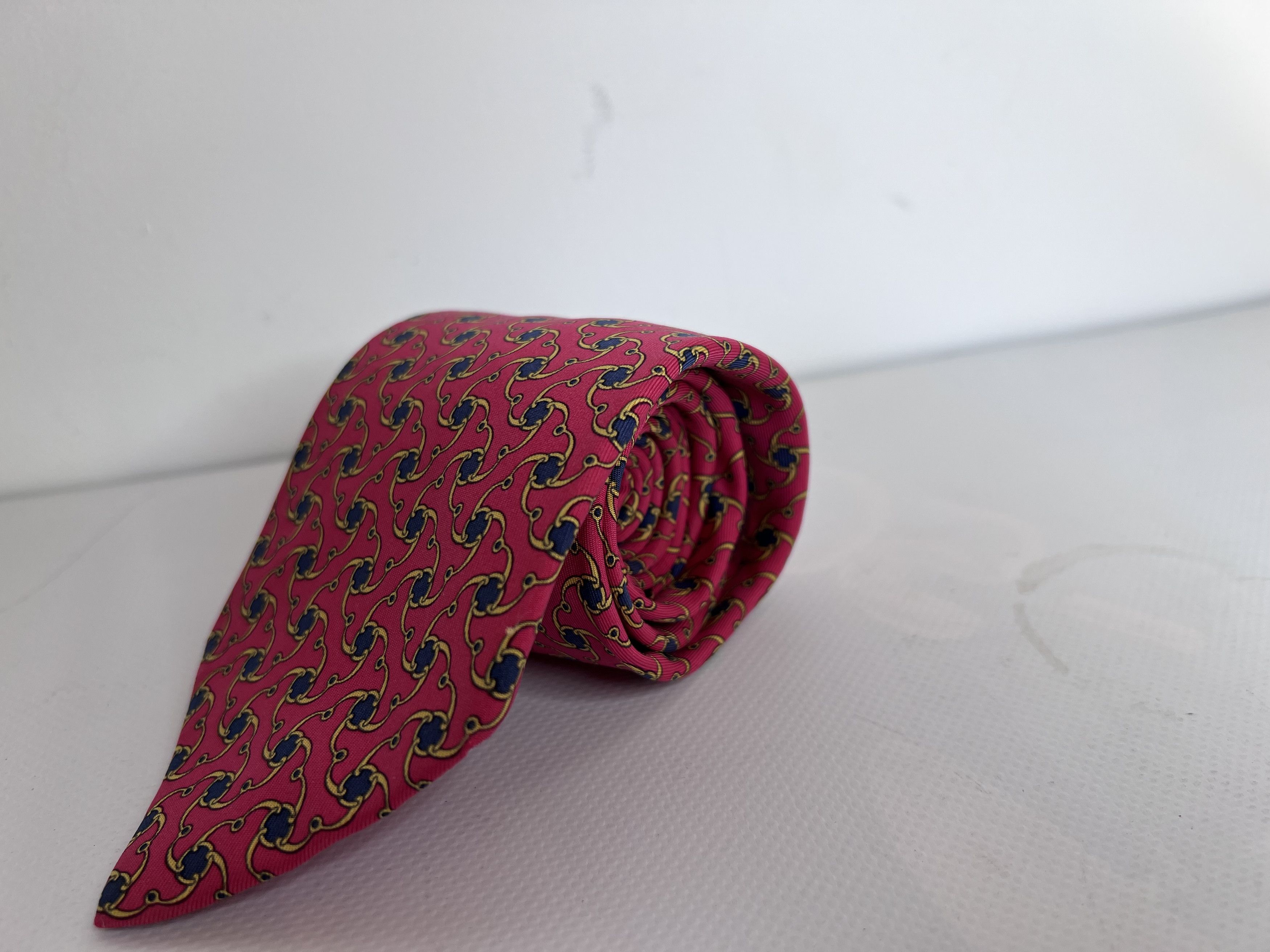 Hermes HERMES PARIS 7445 HA 100% SILK GEOMETRICAL NECK TIE Size ONE SIZE - 3 Thumbnail