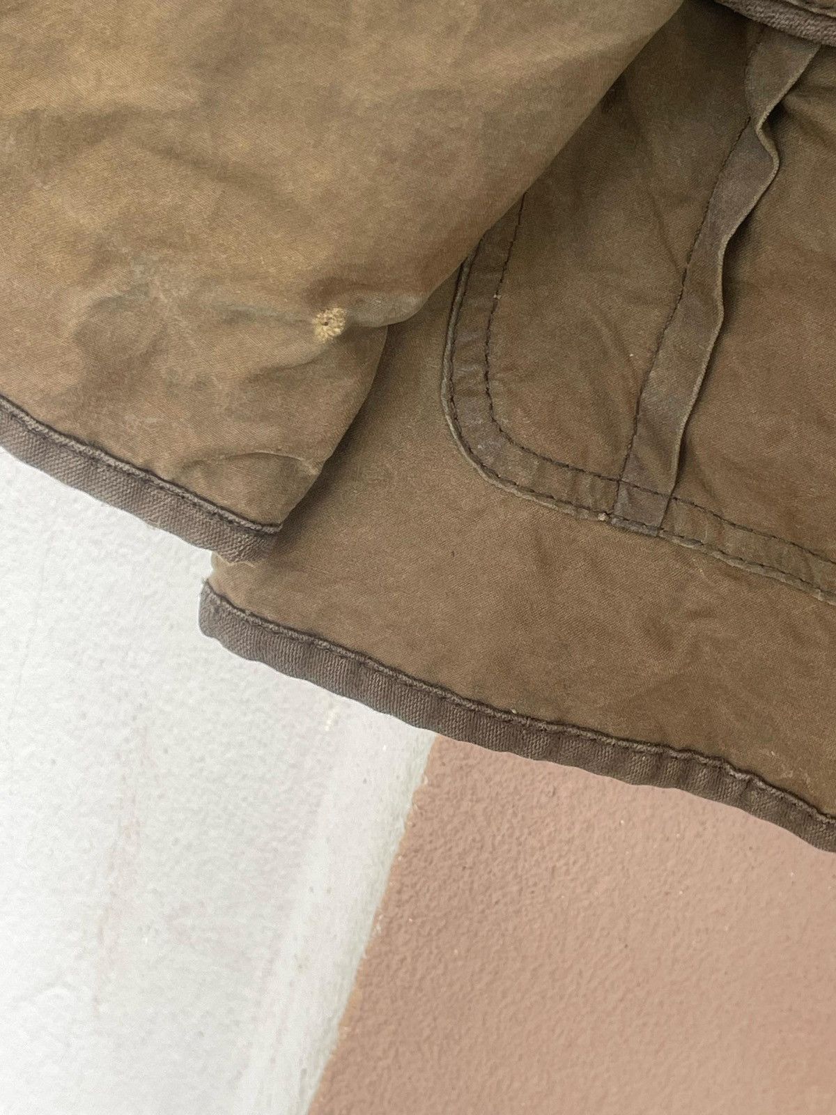 Barbour × Vintage Vintage Barbour Utility Waxed Jacket Size L / US 10 / IT 46 - 16 Thumbnail