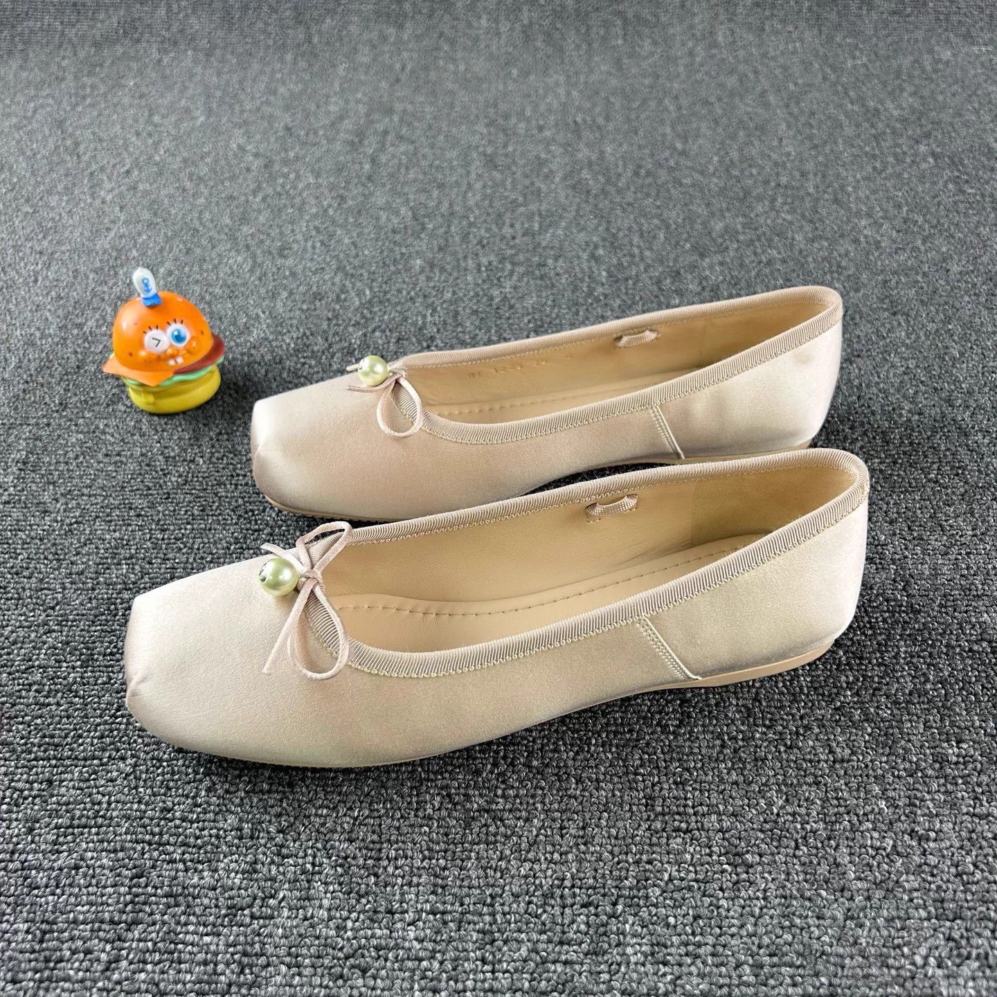 Dior Dior Strappy Pearl Bow Ballet Flats 38 Size US 7 / IT 37 - 1 Thumbnail