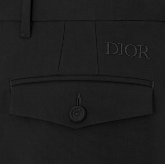 Dior o1w1db11225 493C51 Wide-Leg Bermuda Short in Black Size US 34 / EU 50 - 3 Thumbnail