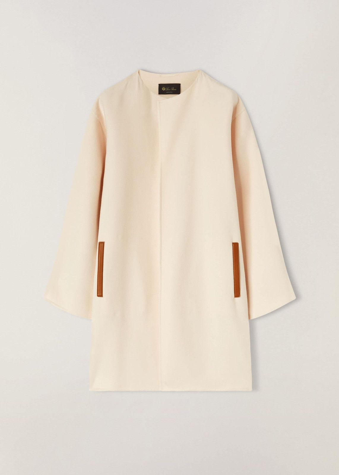 image of Loro Piana O1Srvl11E0424 Coat In Calfskin, Women's (Size Medium)