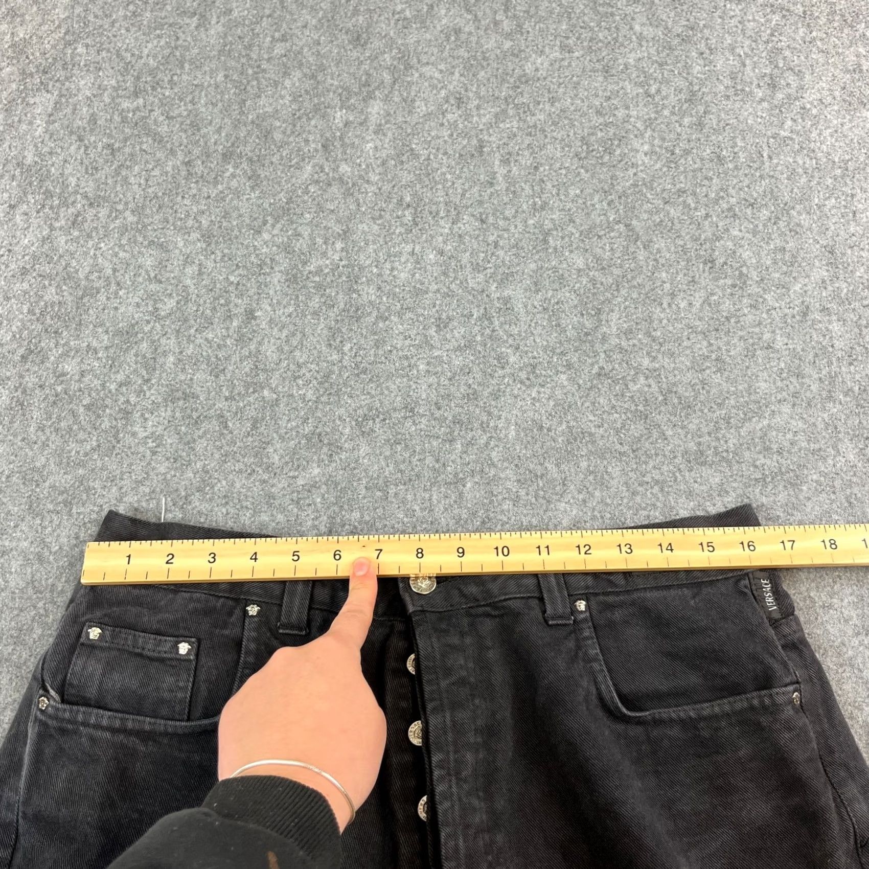 Versace Versace Jeans Couture Mens Jeans Black Straight Made In Italy Waist 32 Inside Leg 34 Size US 40 / EU 56 - 7 Thumbnail