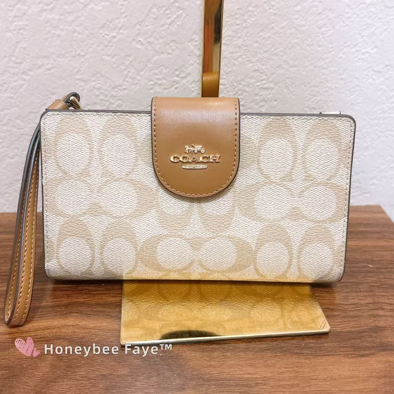 Coach Tech Phone Wallet In Colorblock Signature Canvas C2874 Size ONE SIZE - 3 Thumbnail
