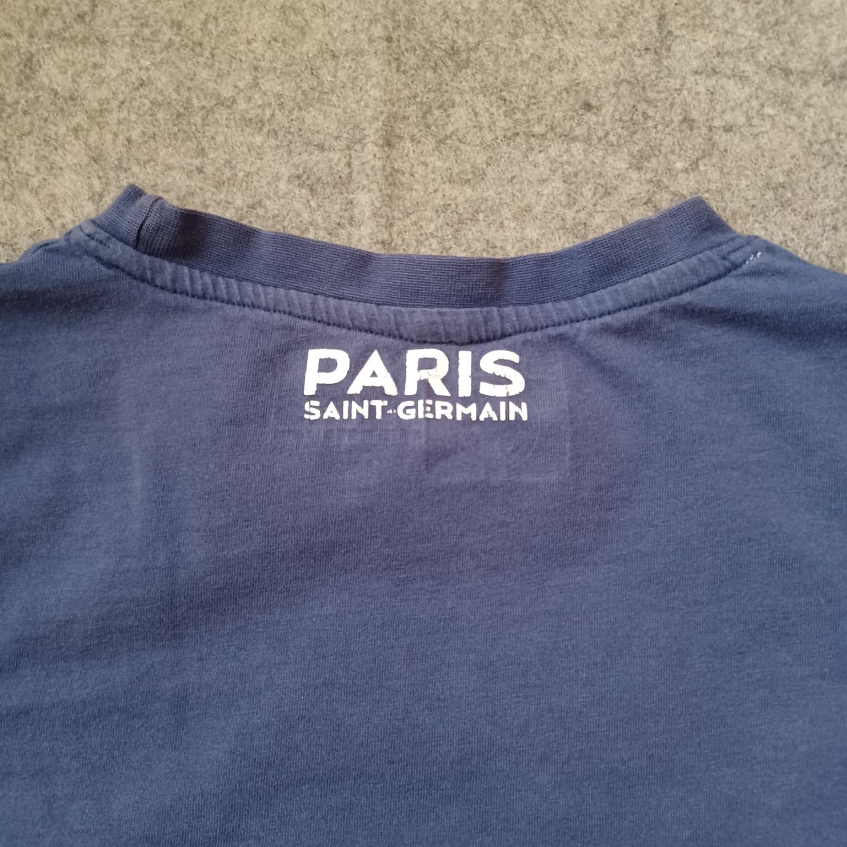 Vintage Paris Saint Germain T Shirt Mens Medium Blue Logo Spellout Short Sleeve Size US M / EU 48-50 / 2 - 3 Thumbnail