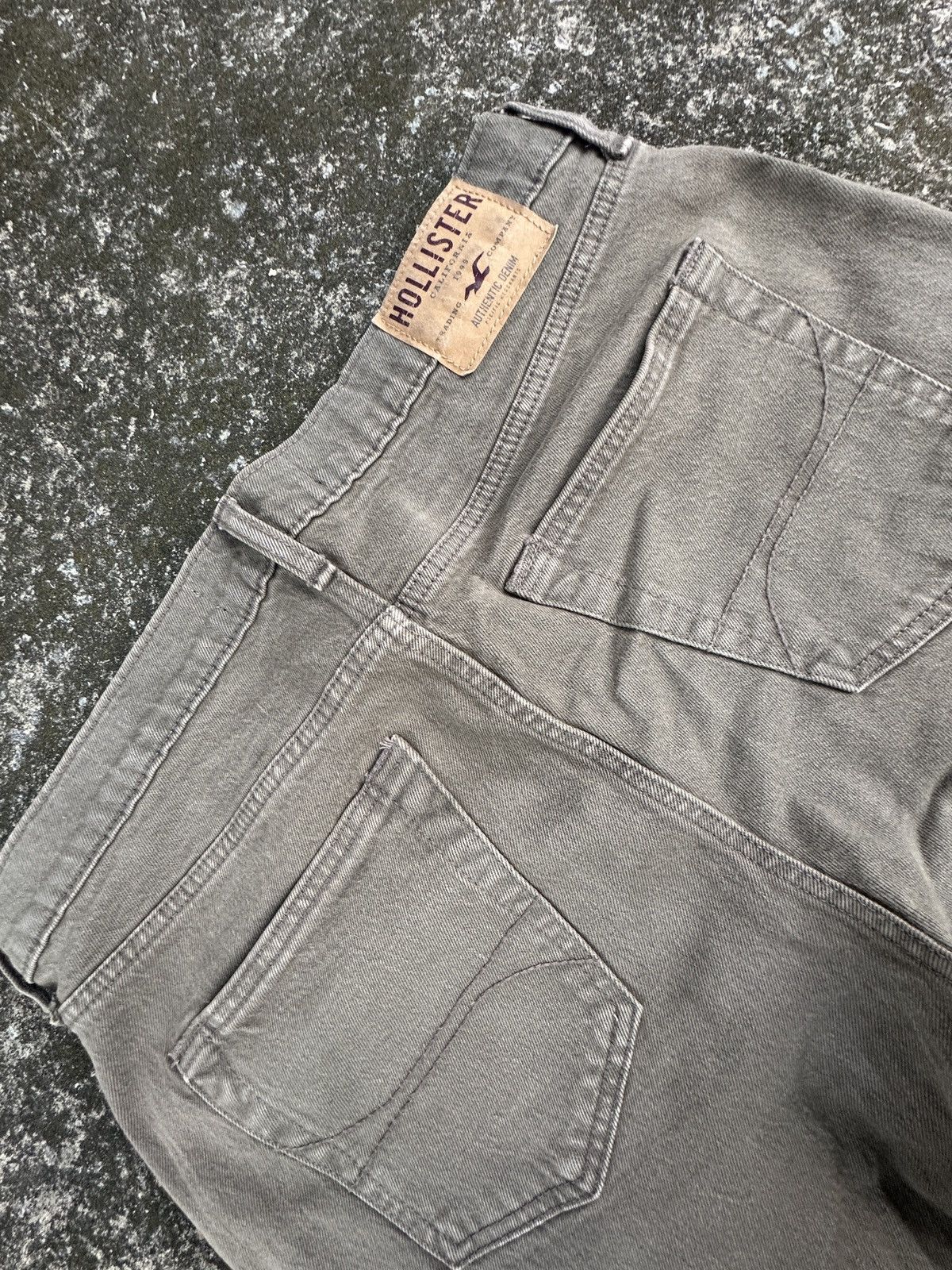 Hollister Khaki Greyish Hollister Co. Regular Fit Denim Jeans Size US 34 / EU 50 - 7 Thumbnail