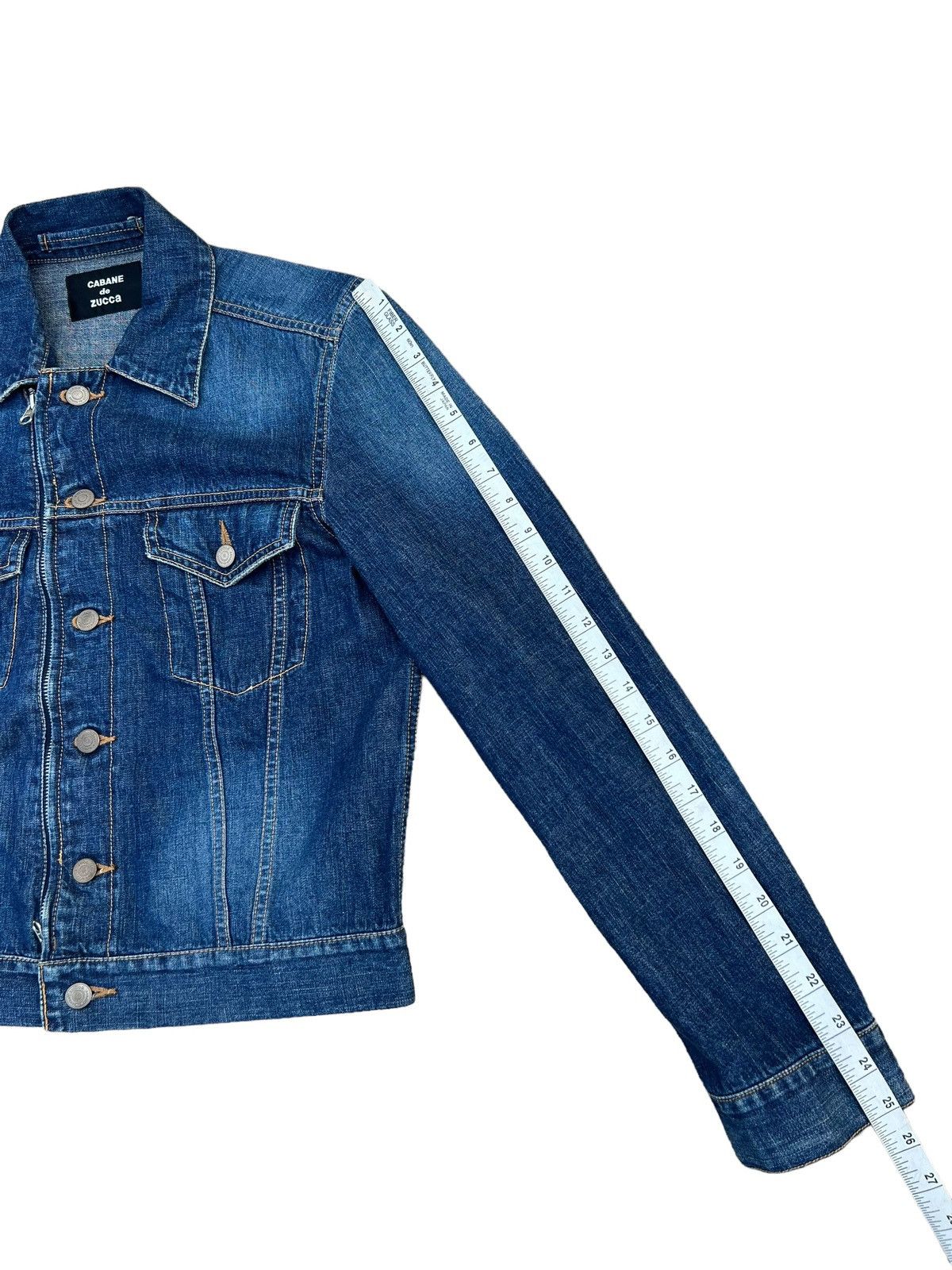 CABANE de ZUCCa Cabane de Zucca Japan Button Zip Denim Trucker Jacket Size US S / EU 44-46 / 1 - 3 Thumbnail