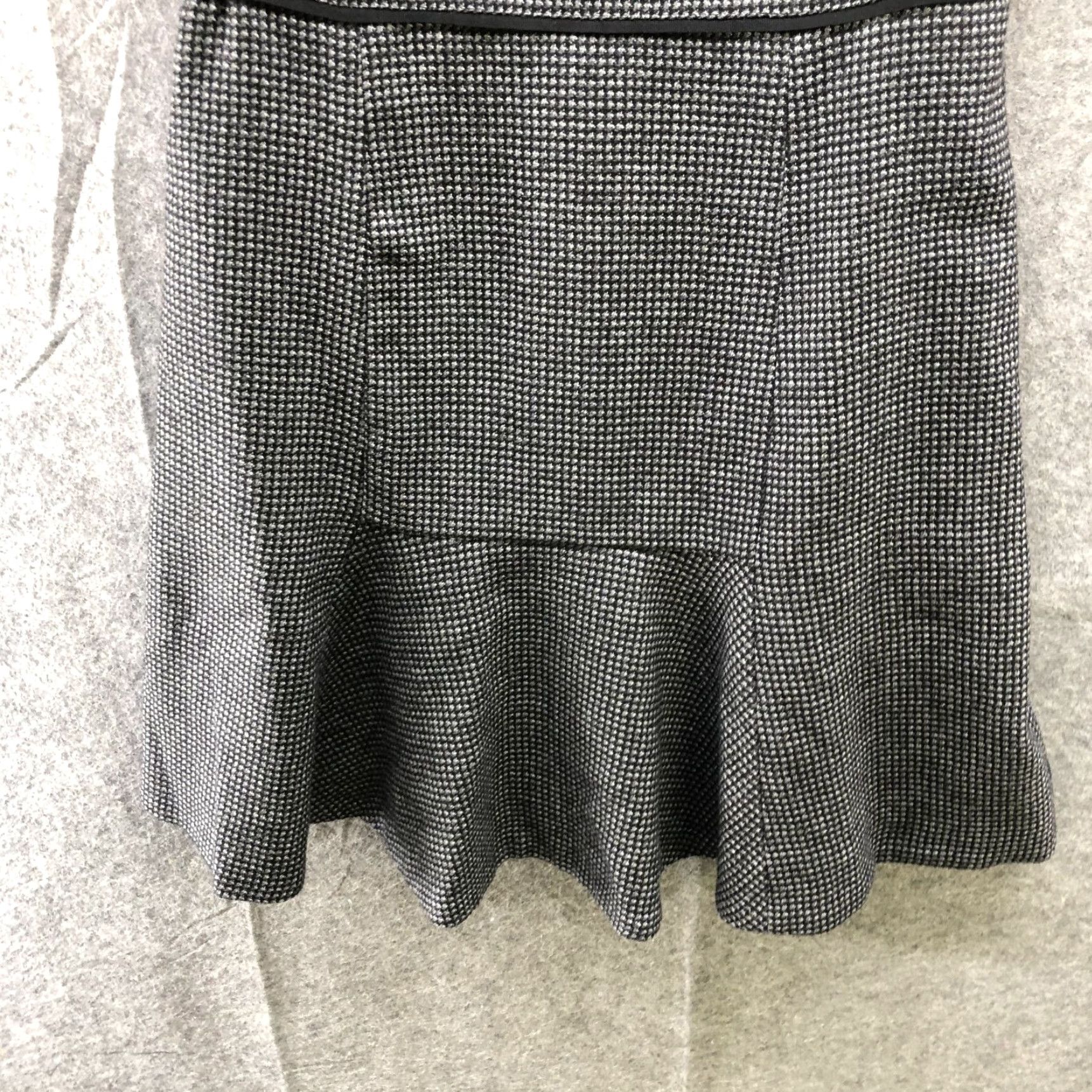 J.Crew J.CREW Wool Blend Dress Gray Plaid A-Line Short Sleeve Knee Length Size 8 Womens Career Formal Business Vintage No (if not vintage) Size 30" / US 8 / IT 44 - 4 Thumbnail