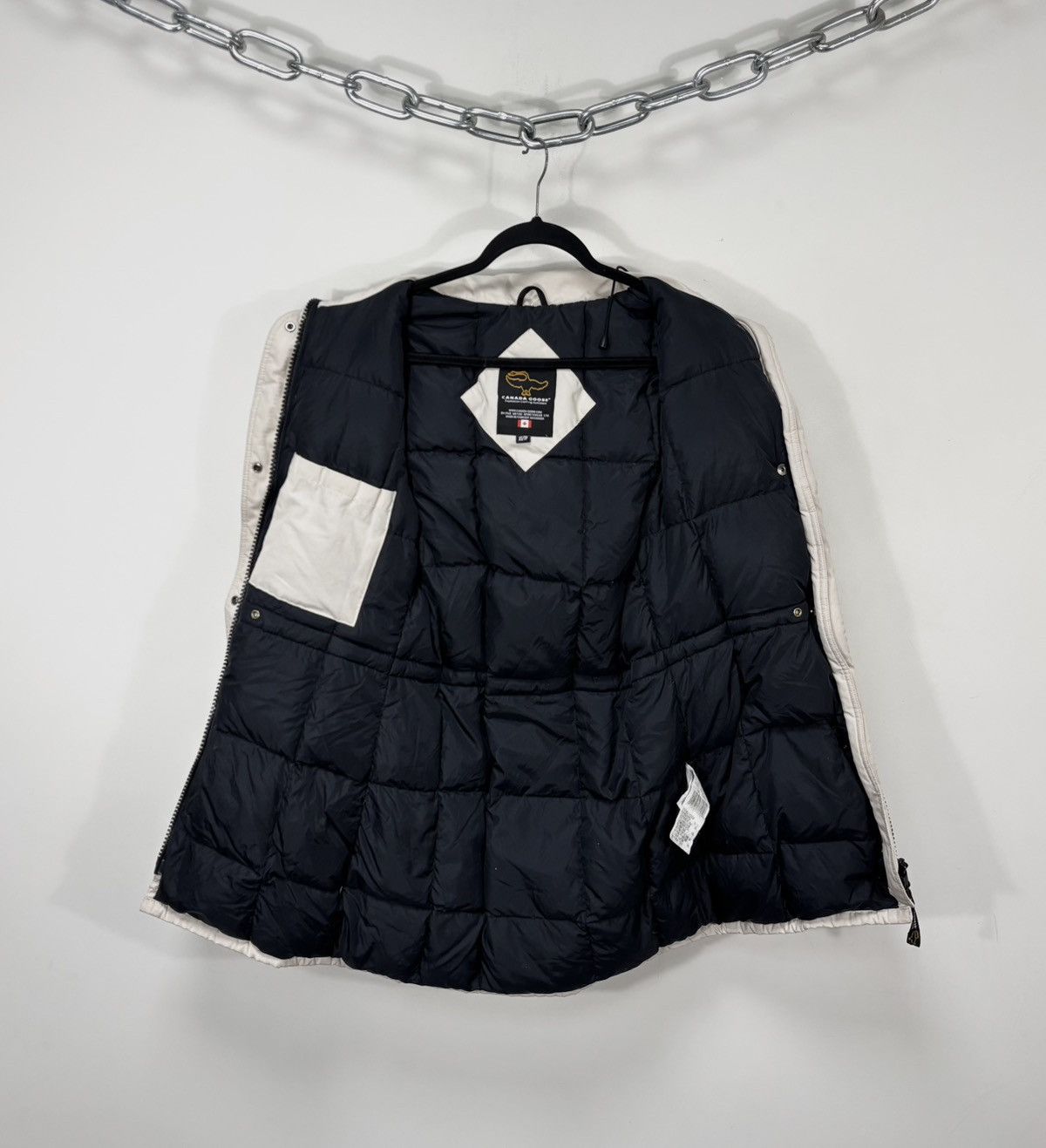 Canada Goose Canada Goode Trillium Women’s Beige Hooded Down Parka Jacket Size XS / US 0-2 / IT 36-38 - 2 Thumbnail