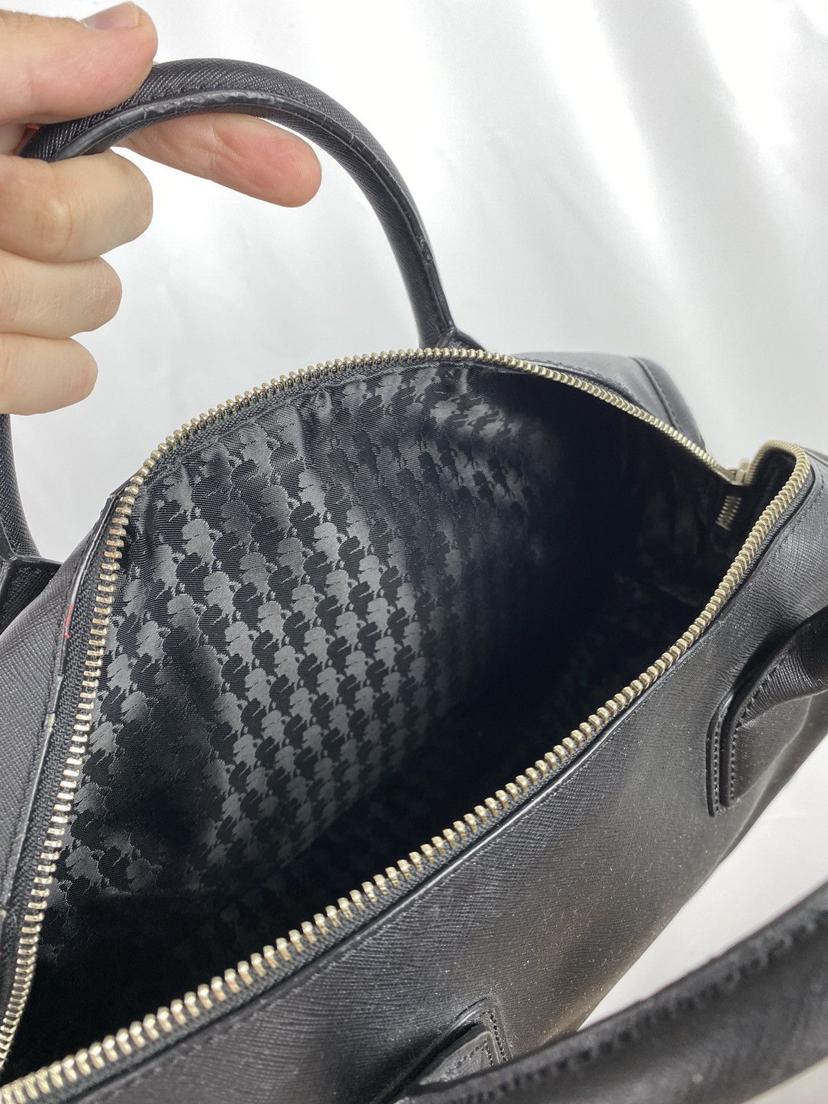 Karl Lagerfeld Karl Lagerfeld Saffiano Leather Logo Handbag Size ONE SIZE - 12 Thumbnail