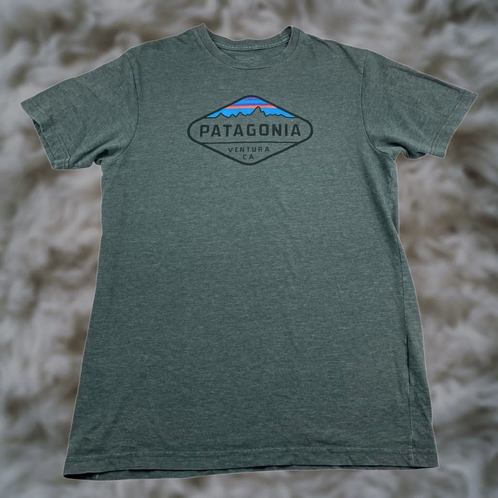 Patagonia Patagonia Men's Slim Fit S/S Crewneck Logo T-Shirt Gray Small Size US S / EU 44-46 / 1 - 1 Thumbnail
