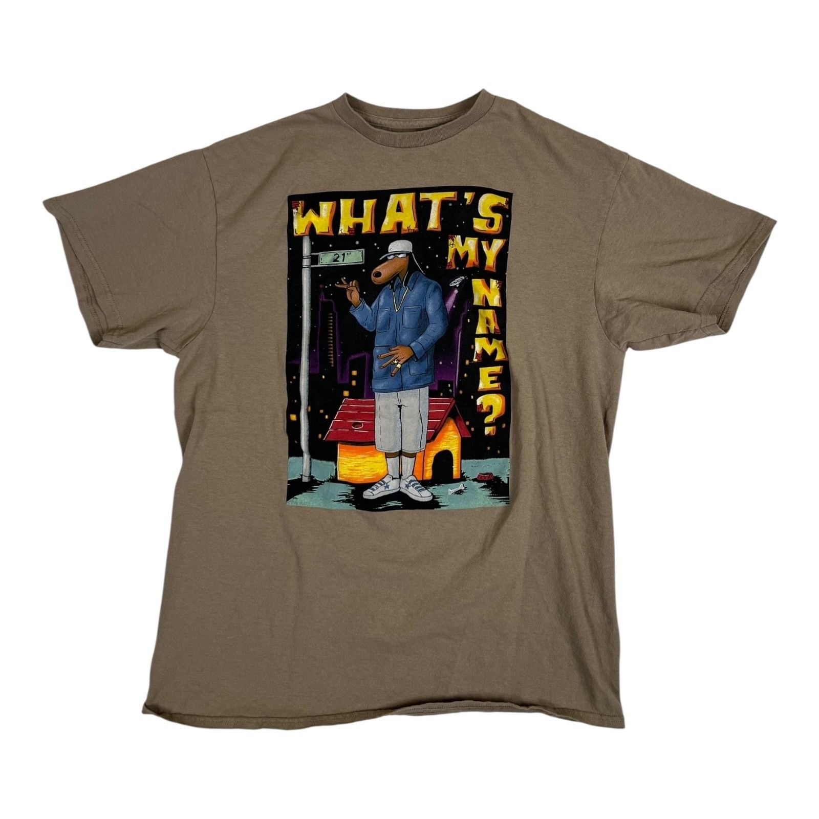 Snoop Dogg Snoop Dogg T-Shirt Size L Tan Brown "What’s My Name" Joe Coo Size US L / EU 52-54 / 3 - 1 Thumbnail