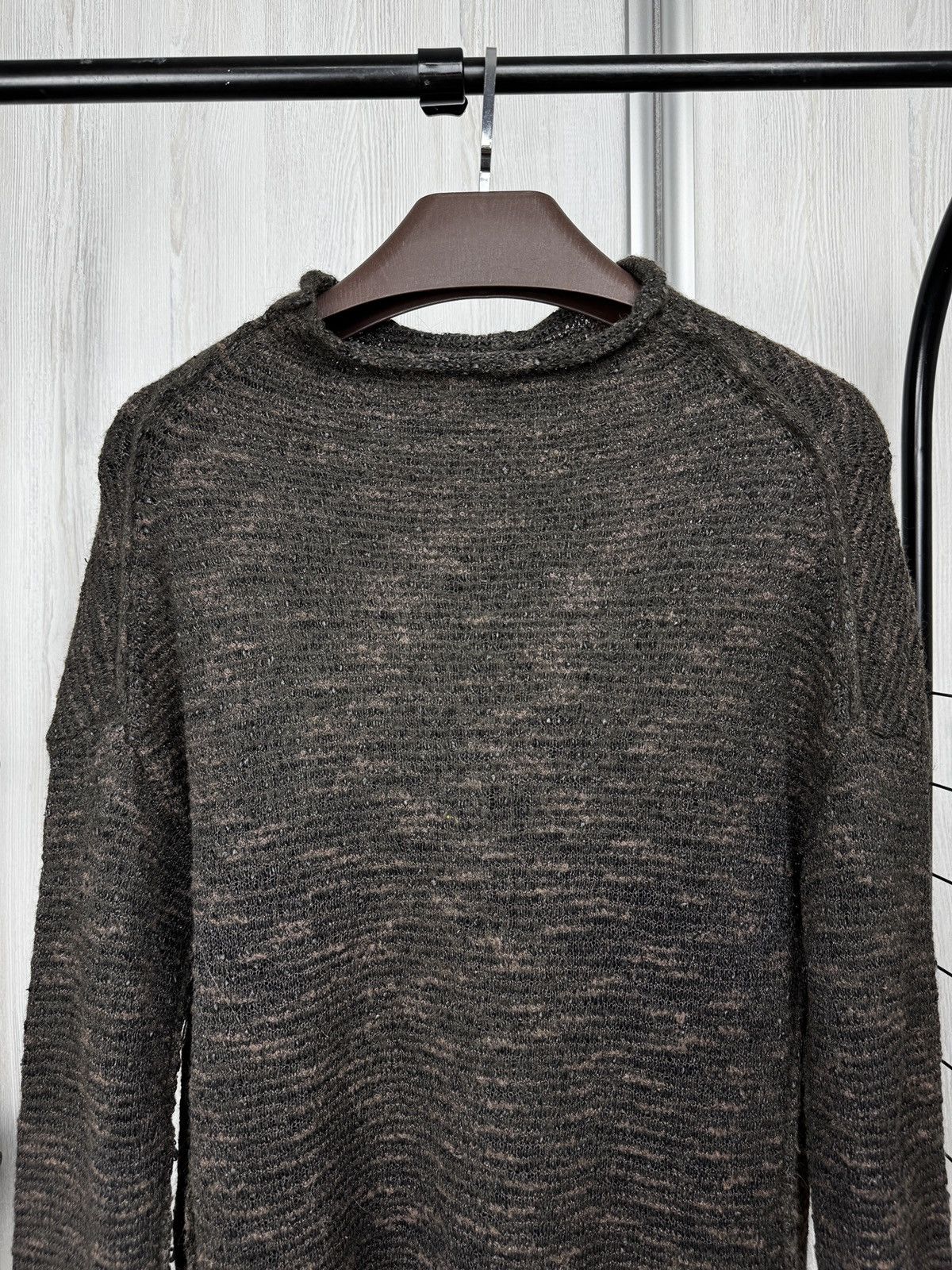 Transit Transit Par-such brown oversized avant garde knitted sweater Size M / US 6-8 / IT 42-44 - 3 Thumbnail