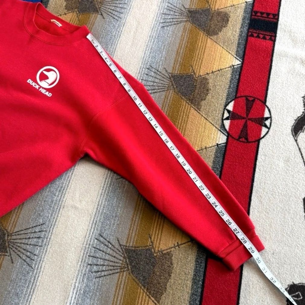 Vintage VINTAGE Duck Head Sweatshirt XL Spell Out Back Nature Outdoor Red 90s Mens Size US XL / EU 56 / 4 - 8 Thumbnail