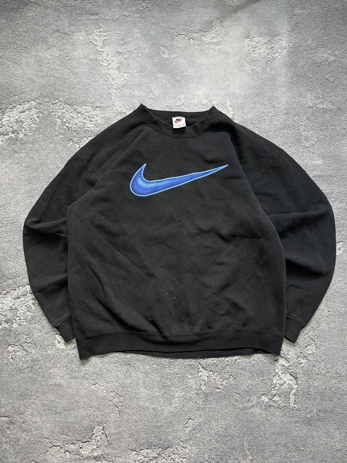Nike Vintage Nike Sweatshirt 90s Big Central Logo Size US M / EU 48-50 / 2 - 1 Thumbnail