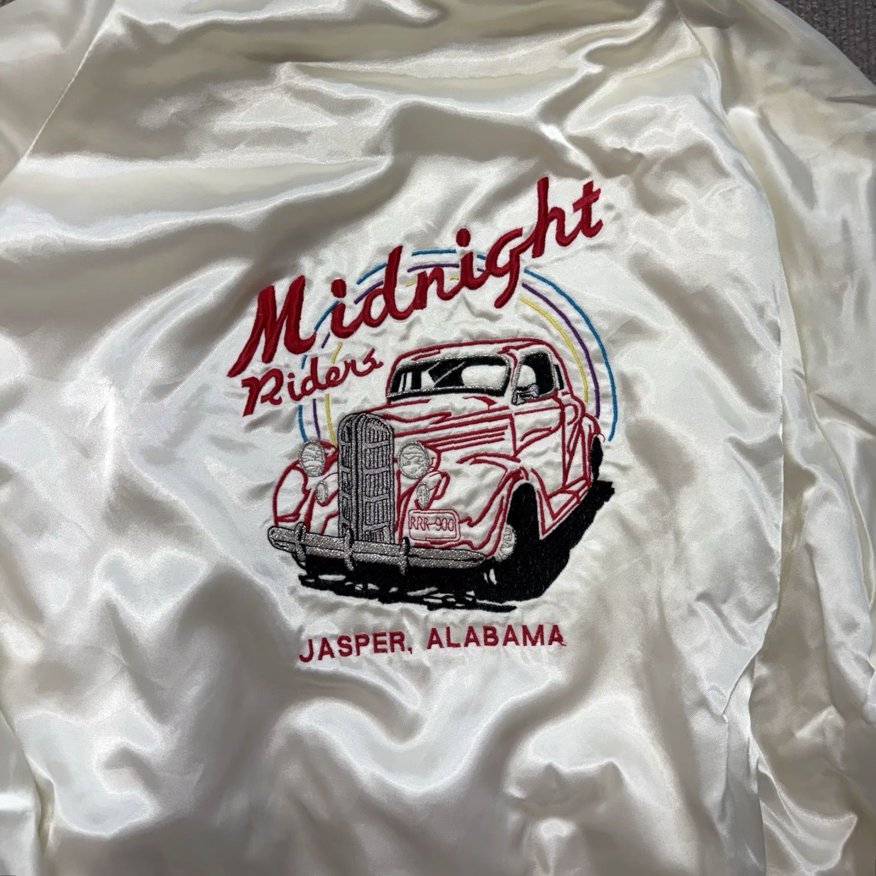 Vintage VINTAGE Club Satin Jacket Mens XL White Bomber Size US XL / EU 56 / 4 - 3 Thumbnail