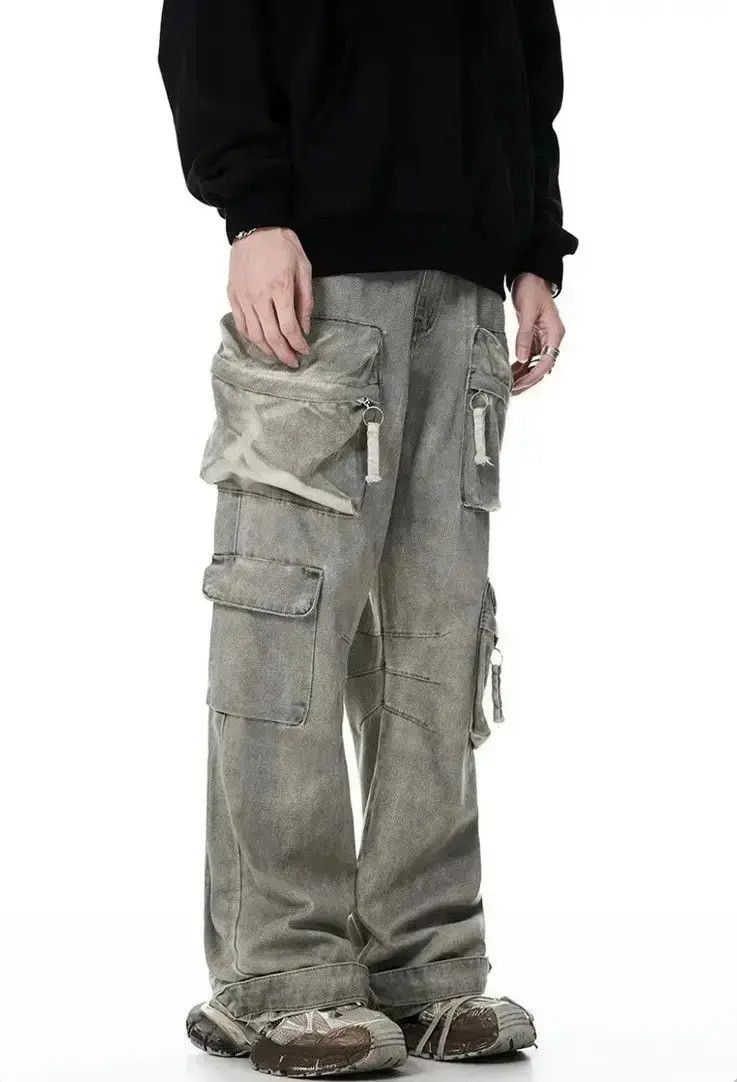 Japanese Brand Streetwear distressed hiphop cargo baggy pants y2k Size US 32 / EU 48 - 4 Thumbnail
