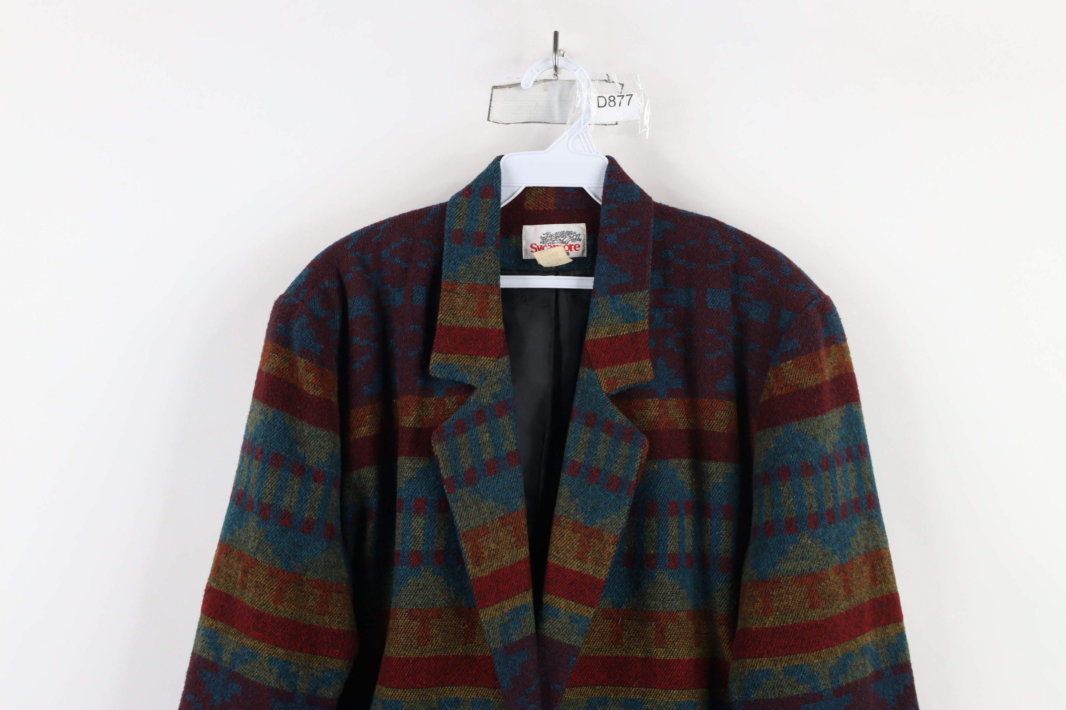 Vintage Vintage 90s Streetwear Southwestern Wool Blazer Jacket Size M / US 6-8 / IT 42-44 - 2 Thumbnail