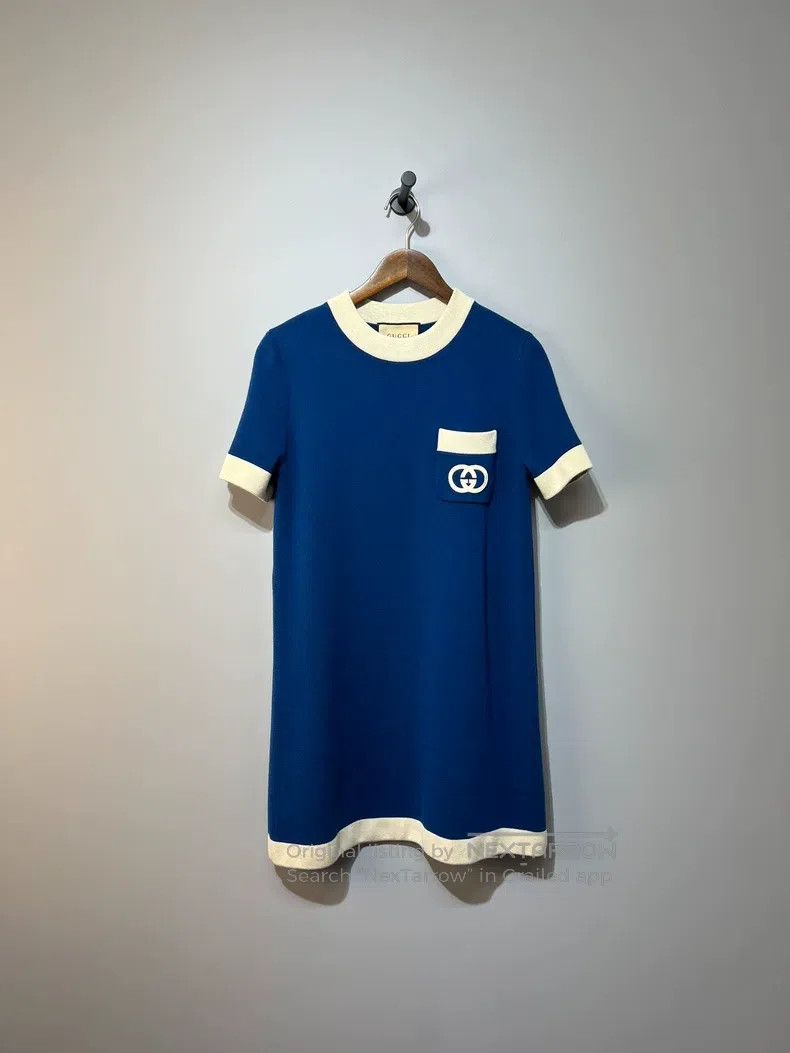 Gucci Gucci Double G blue and white colour-matched dress Size XL / US 12-14 / IT 48-50 - 1 Thumbnail