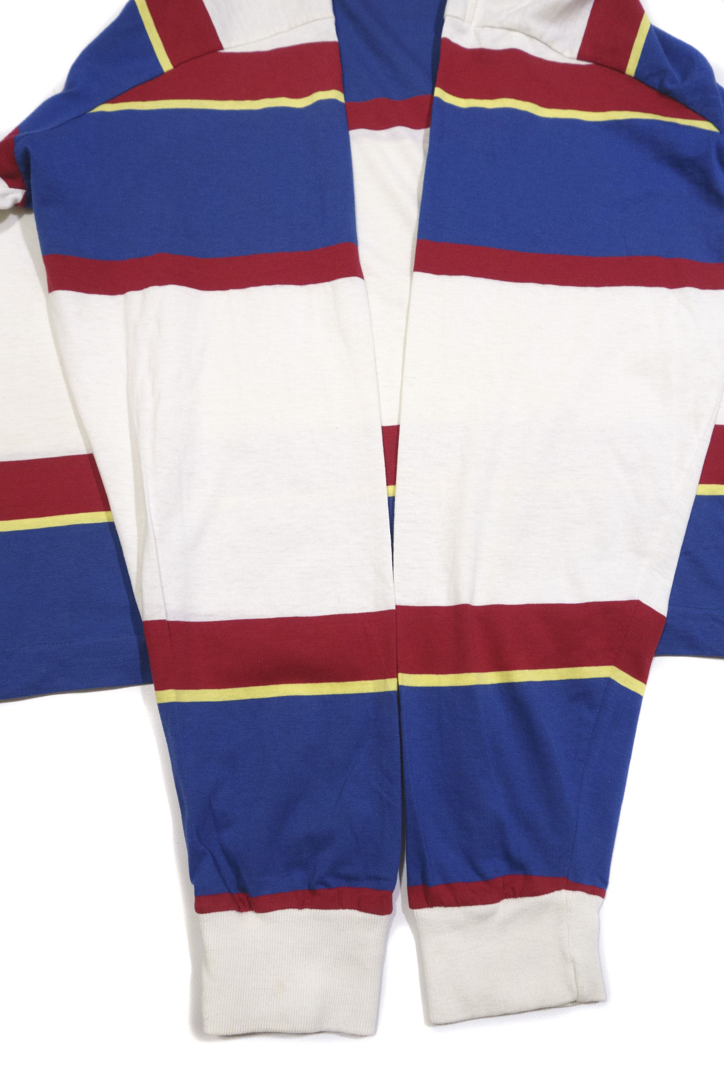 Polo Ralph Lauren 90S Striped Longsleeve Light Hoodie Made in USA Size US M / EU 48-50 / 2 - 6 Thumbnail