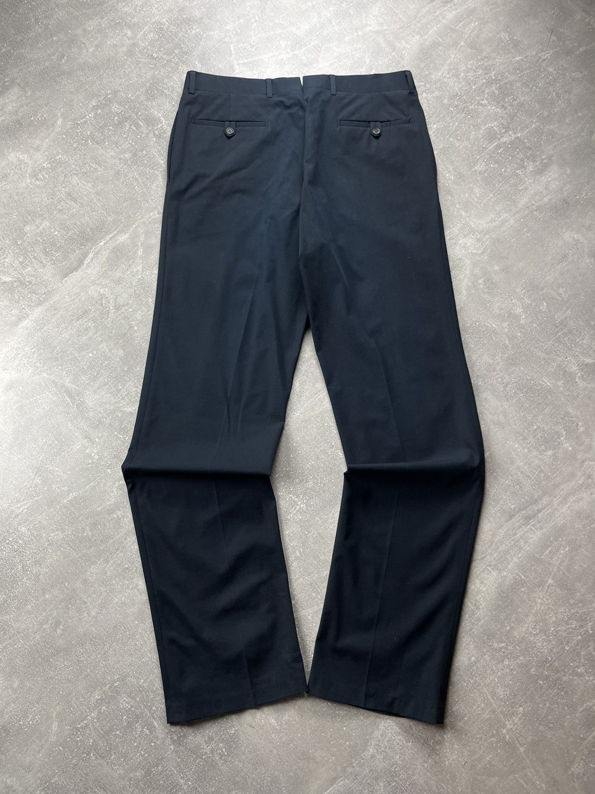 Fendi Fendi Classic Tailored Trousers Navy Blue Size 52 Size US 36 / EU 52 - 2 Thumbnail