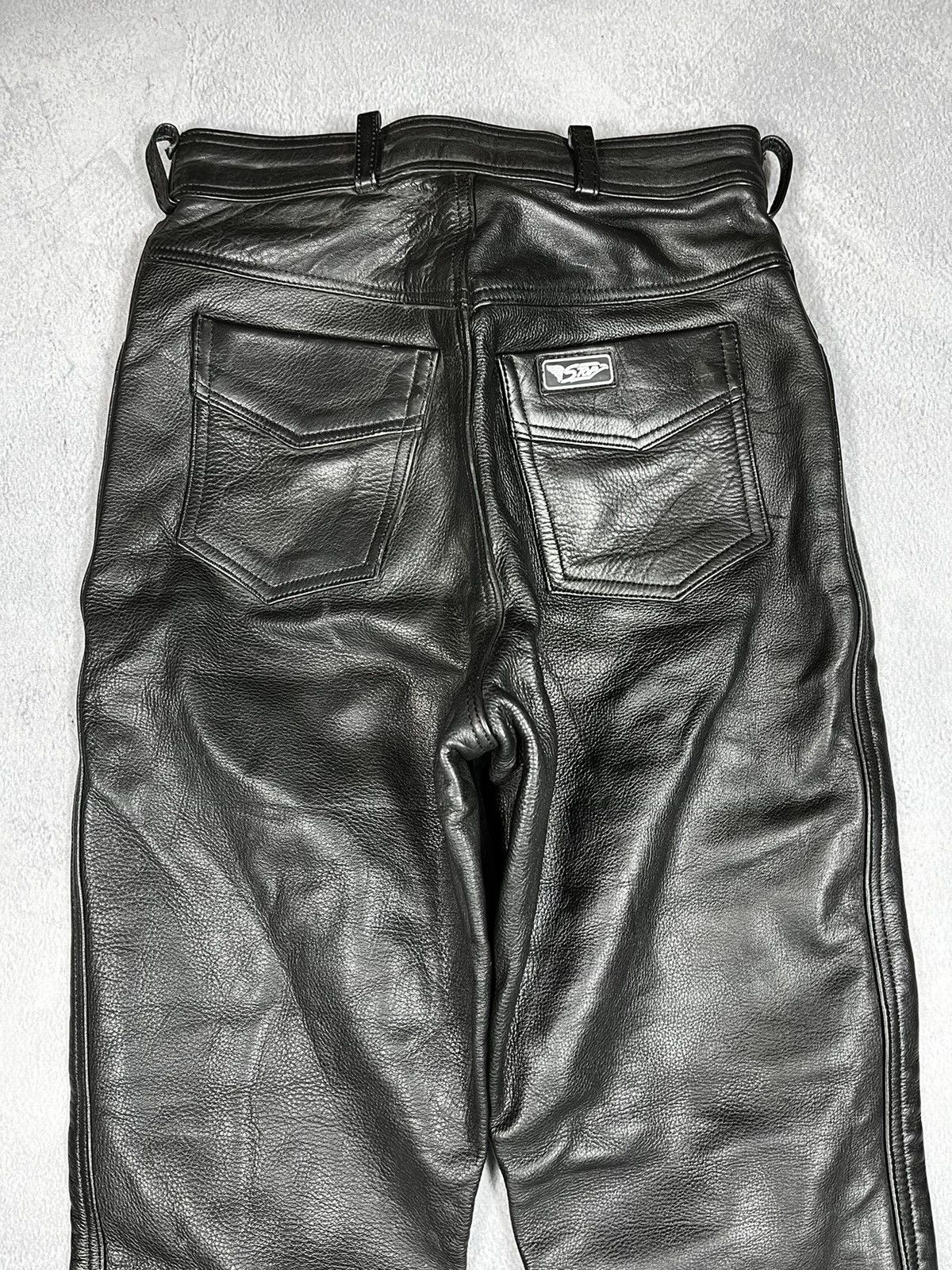 Leather × Vintage Vintage Y2K Leather pants biker opuim kadoya style size 26 Size 26" / US 2 / IT 38 - 5 Thumbnail