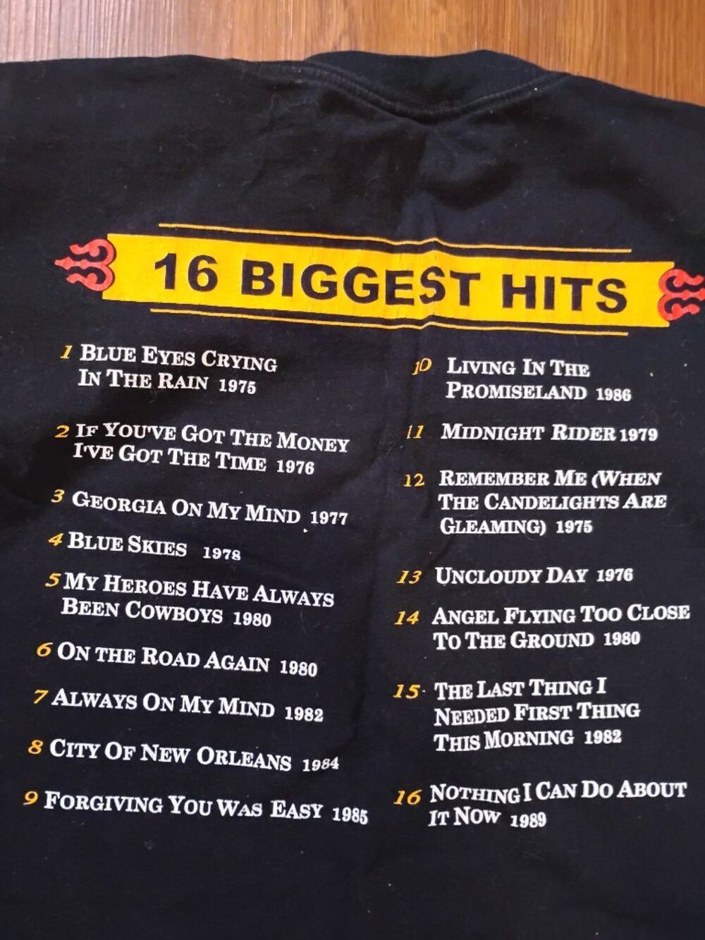 Band Tees Vintage Willie Nelson Biggest Hits T-Shirt Size US XL / EU 56 / 4 - 6 Thumbnail