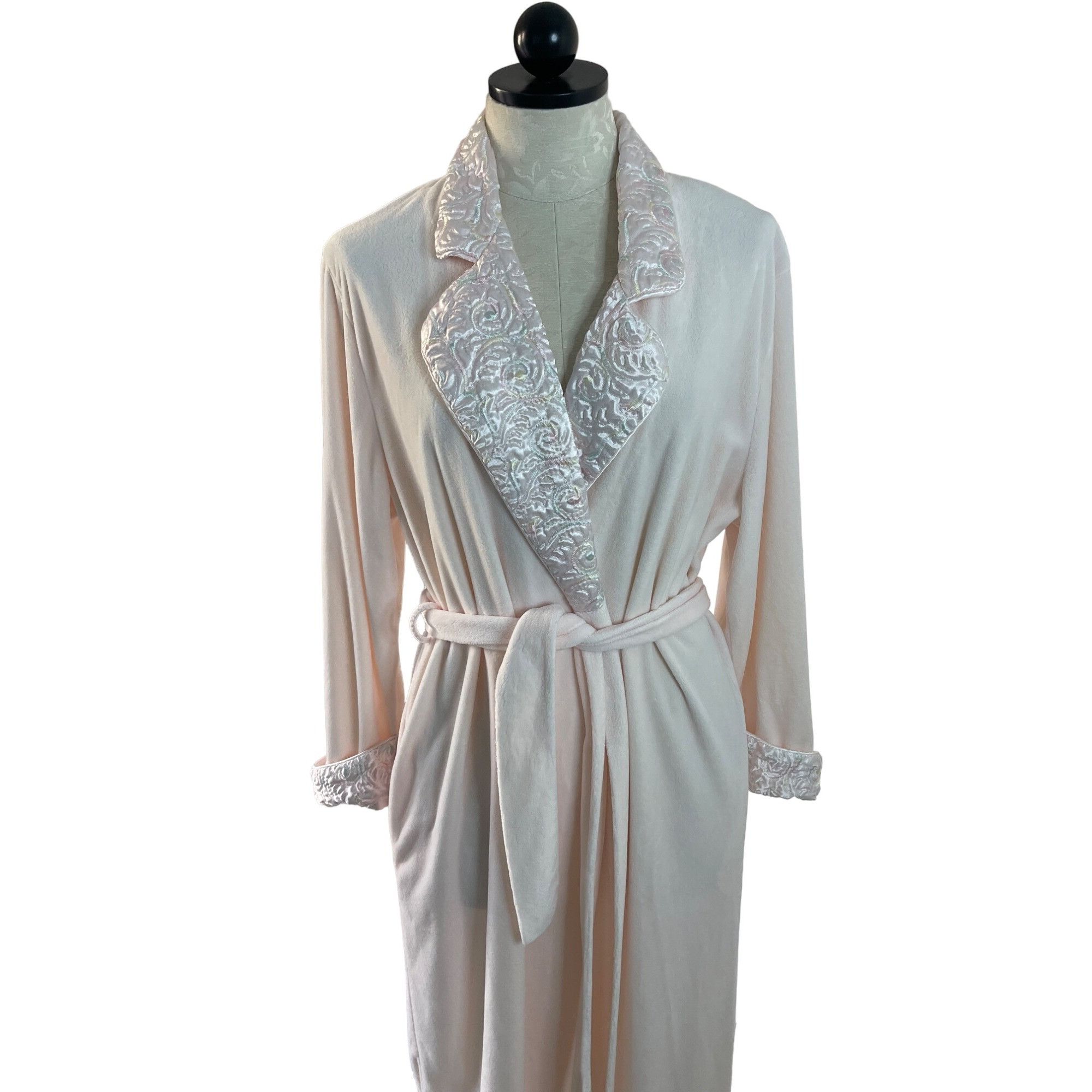 Vintage Diamond Tea Vintage Womens Robe Size Small Pink Size ONE SIZE - 3 Thumbnail