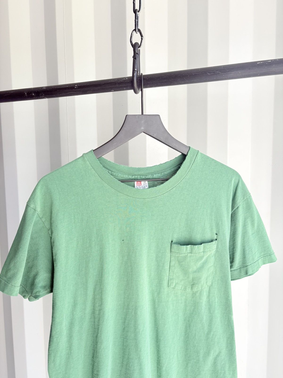 Vintage Thrashed Sun Faded Pocket Shirt Distressed Band Erd grunge Size US L / EU 52-54 / 3 - 4 Thumbnail
