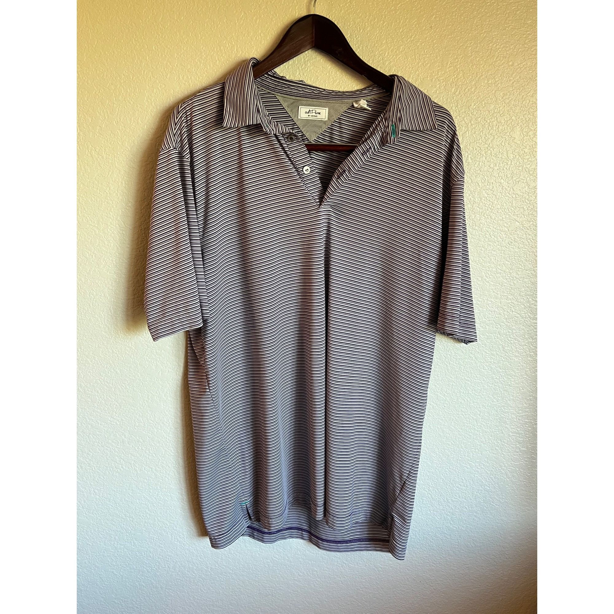 Adidas AdiPure by Adidas Polo Shirt - Size L Size US L / EU 52-54 / 3 - 1 Thumbnail