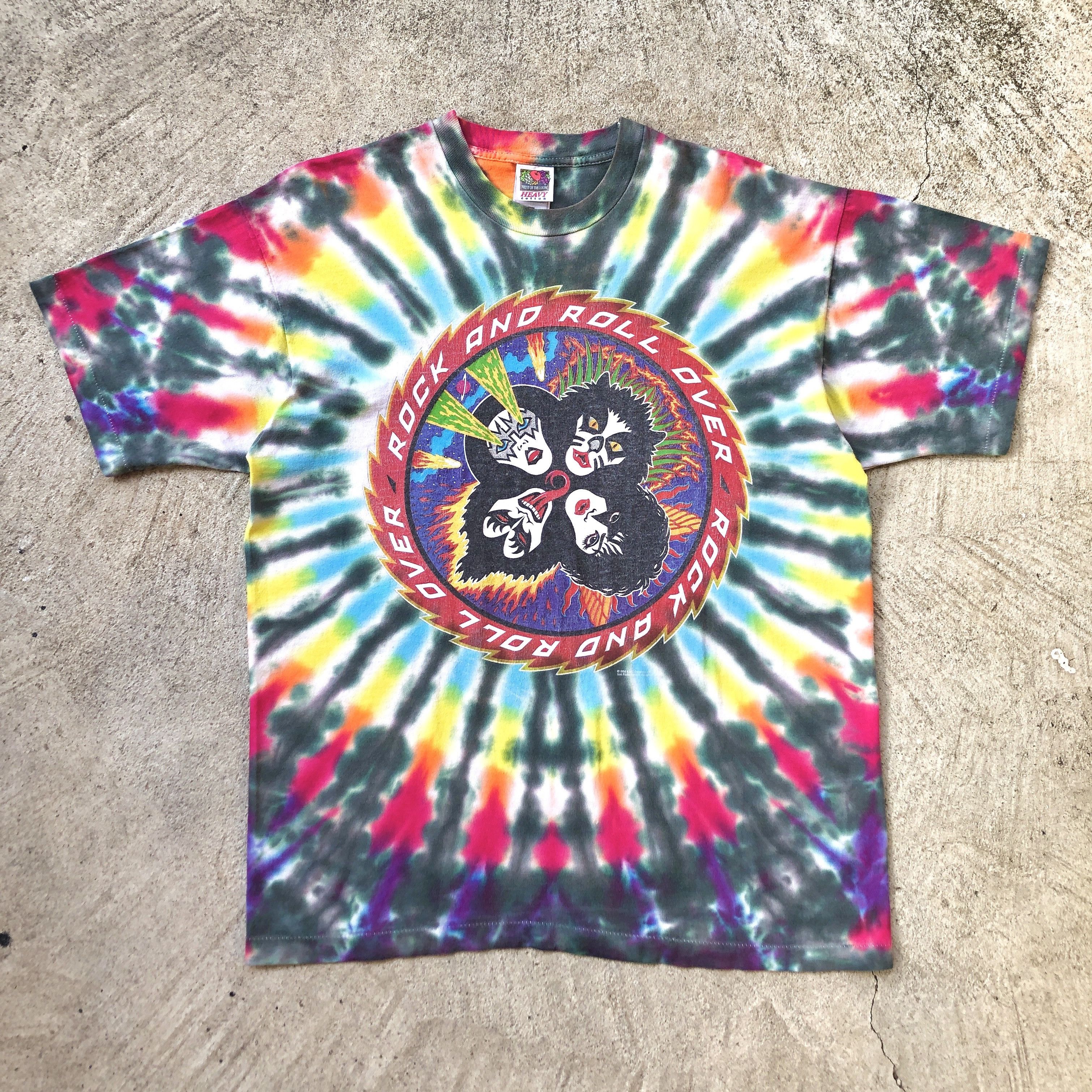 Band Tees Vintage 90s KISS Tie dye T-shirt XL Size US XL / EU 56 / 4 - 1 Thumbnail