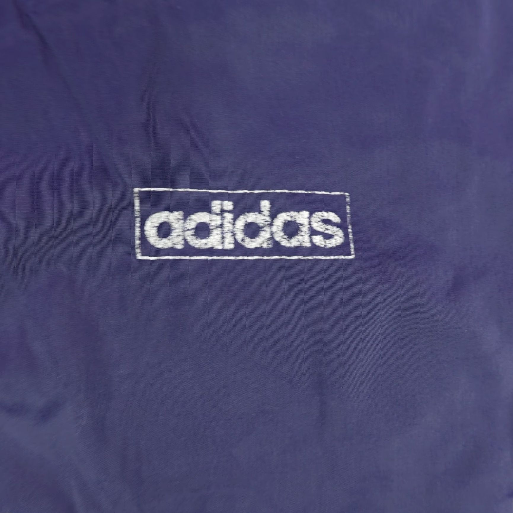 Adidas VINTAGE Adidas Windbreaker Jacket Mens Large Blue 90s Lightweight Hooded Sports Size US L / EU 52-54 / 3 - 3 Thumbnail