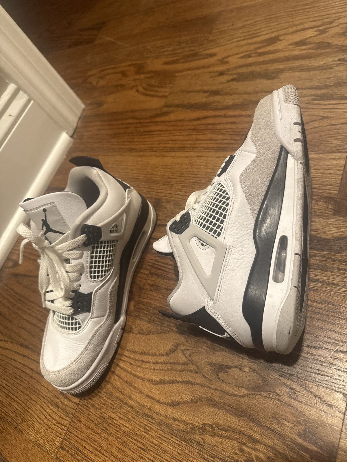 Jordan Brand Air Jordan 4 Retro Military Blacks Size US 6.5 / IT 36.5 - 5 Thumbnail