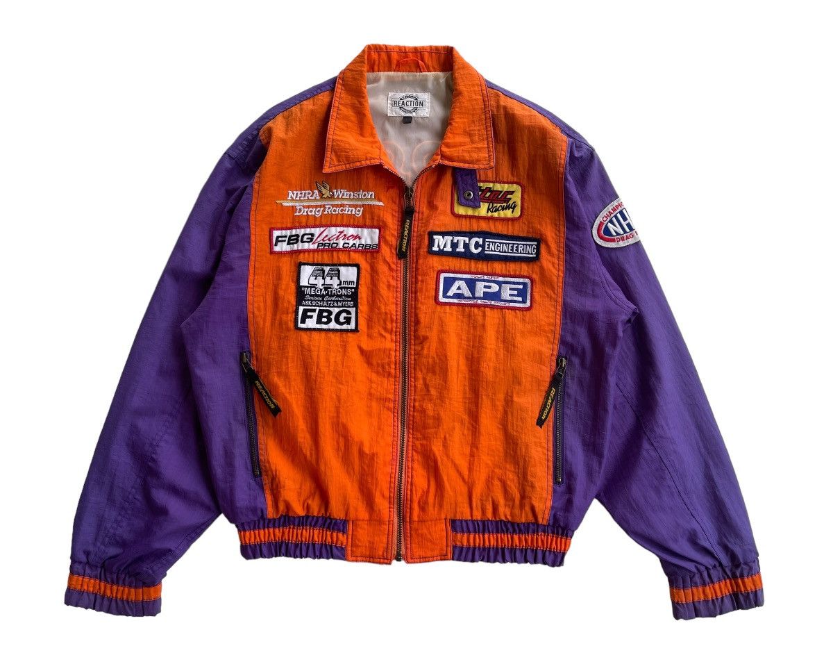 Kadoya Vintage Reaction NHRA Winston APE Motorcycle Racing Jacket Size US L / EU 52-54 / 3 - 3 Thumbnail