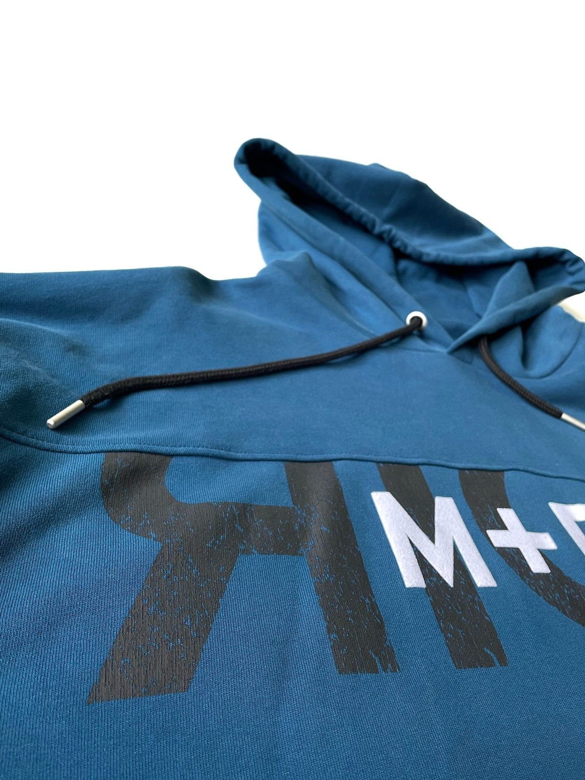 Designer × M+Rc Noir M+RC Noir Blue Pullover Hoodie Front Logo Overlay Print XL Size US XL / EU 56 / 4 - 6 Thumbnail