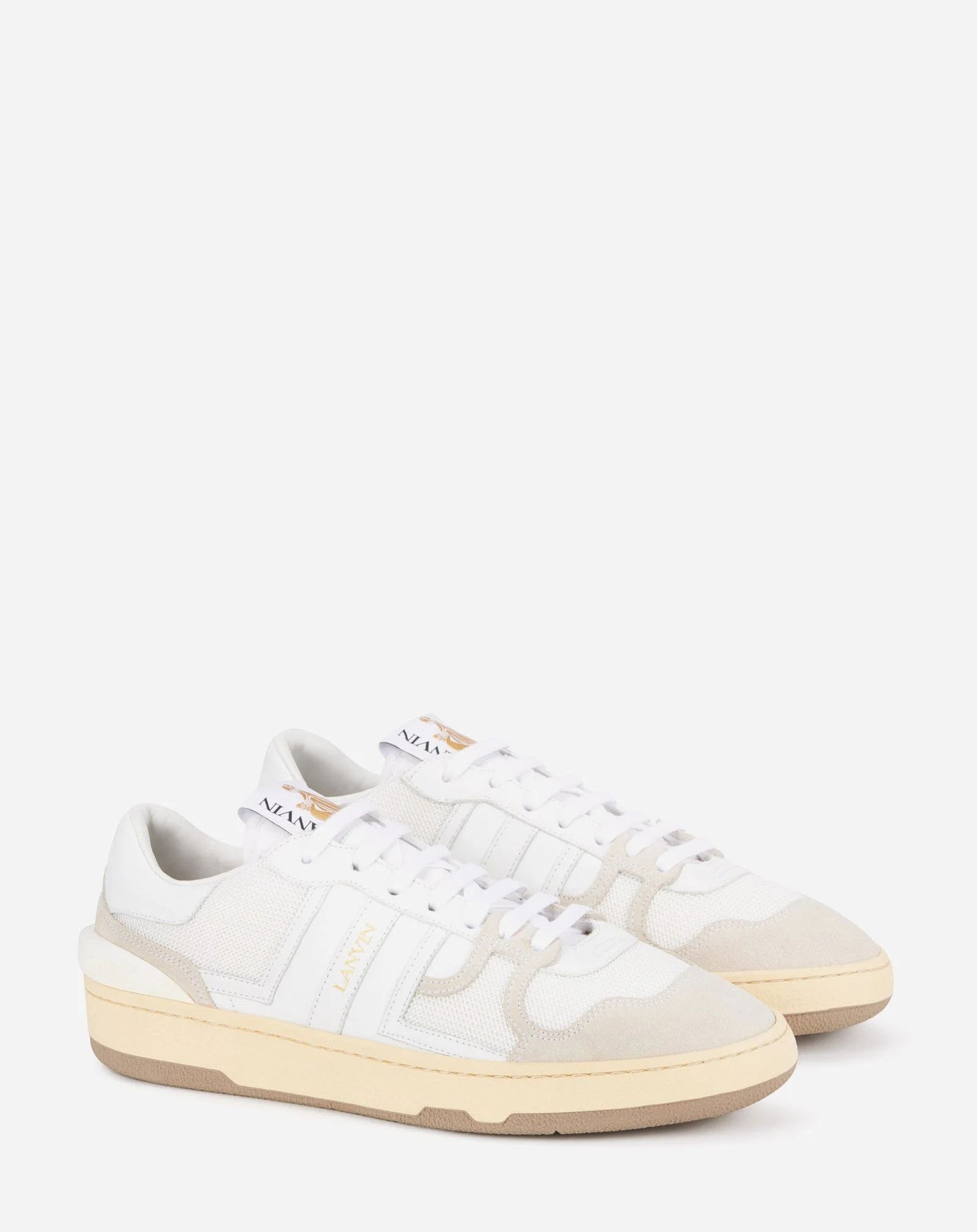 Lanvin os11x0526 Clay Mesh Sneakers in White/Beige Size US 8 / EU 41 - 2 Thumbnail