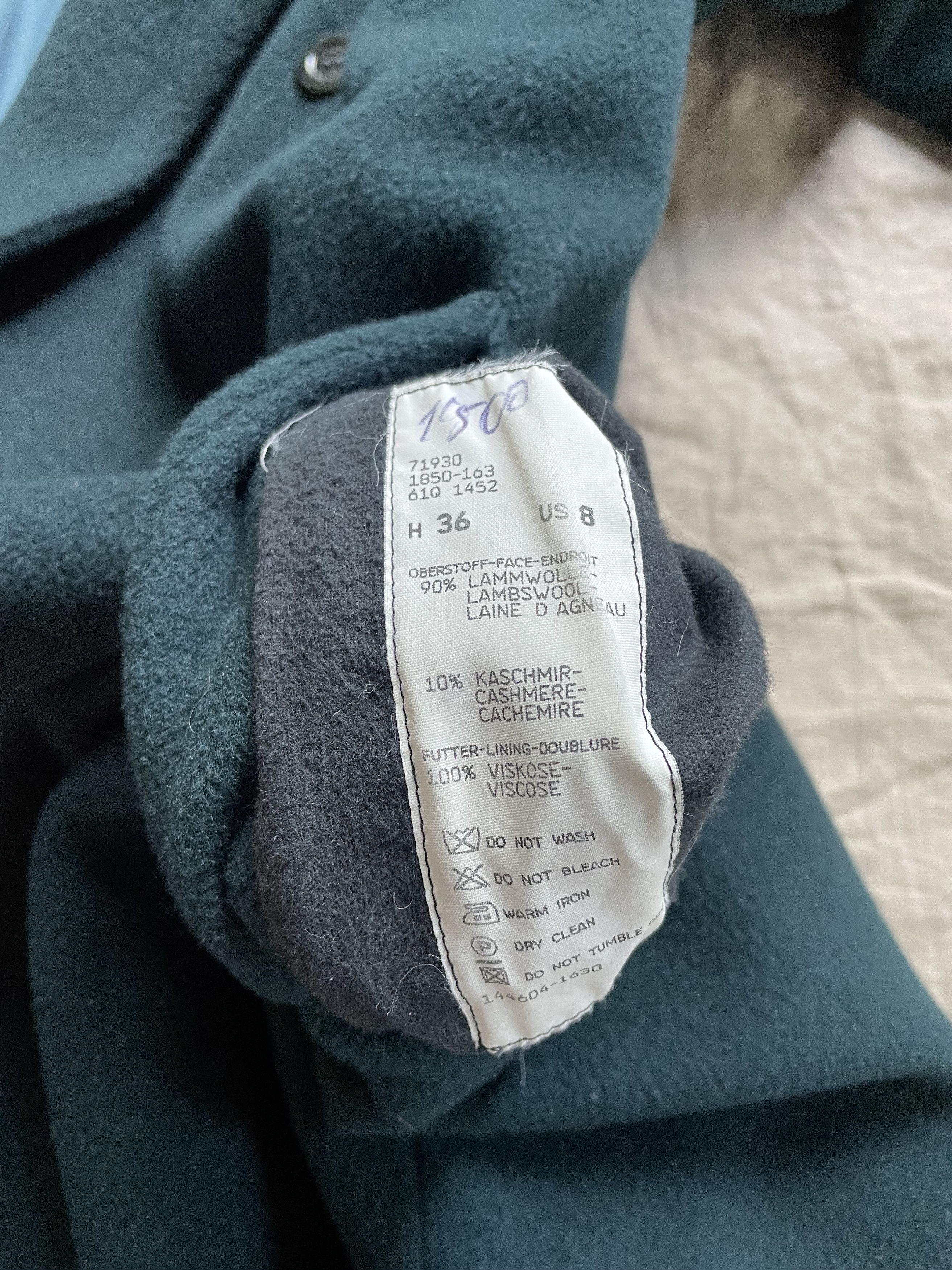 Bogner Bogner Vintage 80s Wool Cashmere Double Breasted Coat 7471AC Size M / US 6-8 / IT 42-44 - 4 Thumbnail