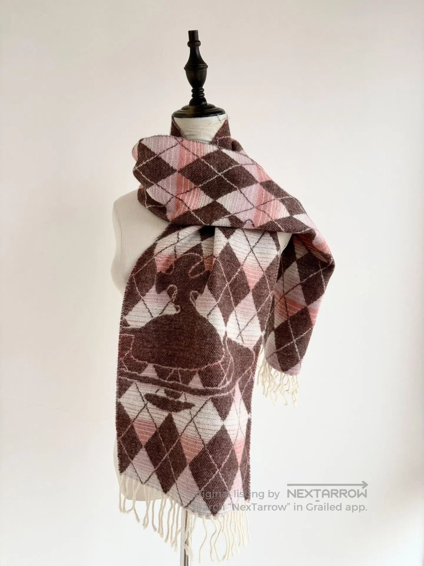 Vivienne Westwood Vivienne Westwood Vintage Gradient Pink Wool Scarf. Size ONE SIZE - 1 Thumbnail