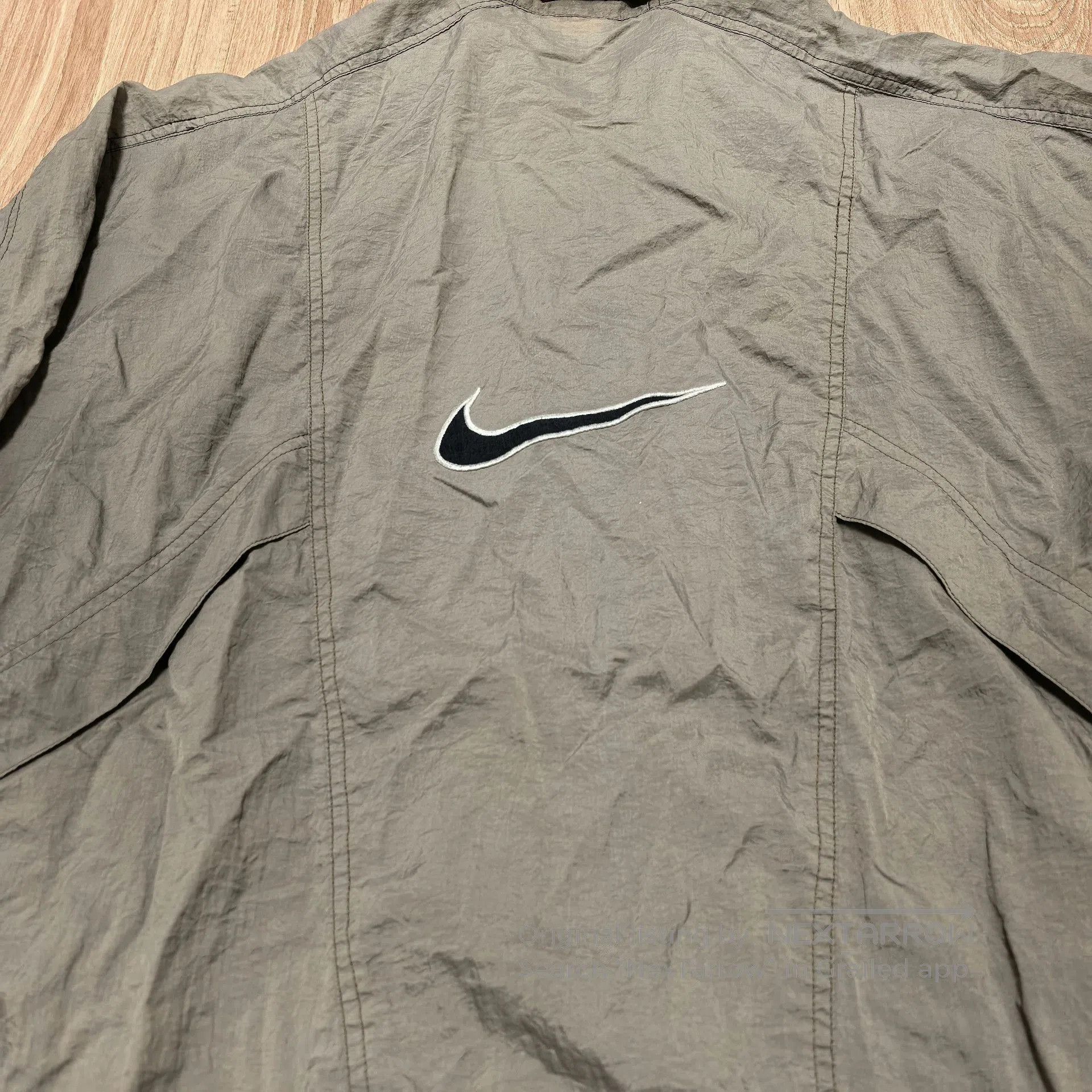 Vintage 90s Vintage Nike Metallic Nylon Jacket. Size US L / EU 52-54 / 3 - 3 Thumbnail
