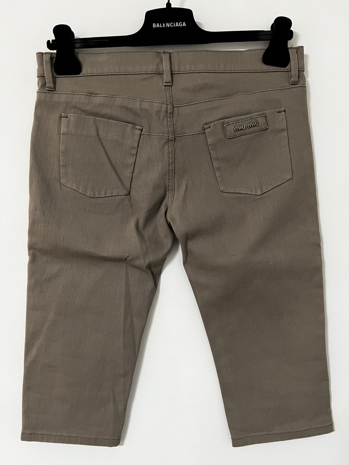 Miu Miu Miu miu bermuda shorts s beige camel Size 28" / US 6 / IT 42 - 1 Thumbnail