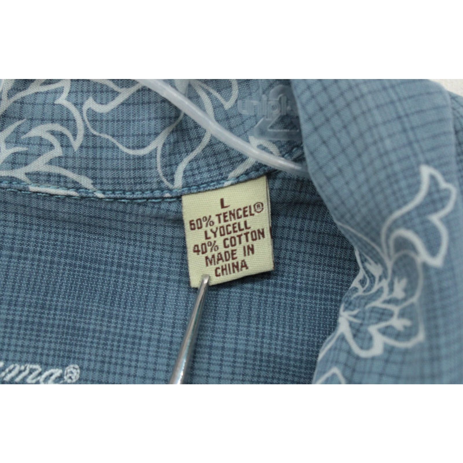 Tommy Bahama Tommy Bahama Hawaiian Camp Shirt Men's L Blue Leaf Allover Print Luau Aloha Shirt Size US L / EU 52-54 / 3 - 7 Thumbnail