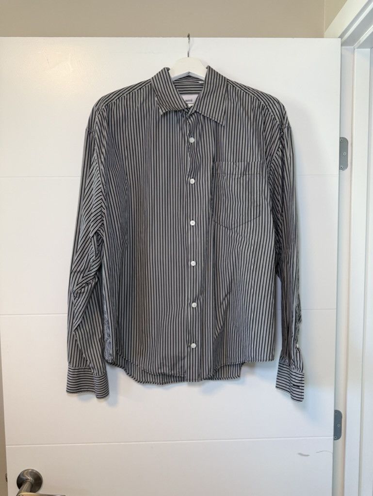 AMI AMI Paris Black & White Boxy Fit Shirt Size US M / EU 48-50 / 2 - 1 Thumbnail