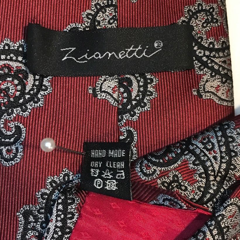 Other Zianetti Paisley Silk Classic Wide Necktie Size ONE SIZE - 4 Thumbnail