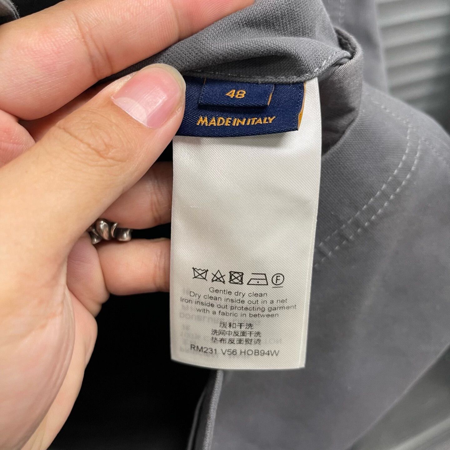 Louis Vuitton gray embroidered work jacket by louis vuitton Size US L / EU 52-54 / 3 - 4 Thumbnail