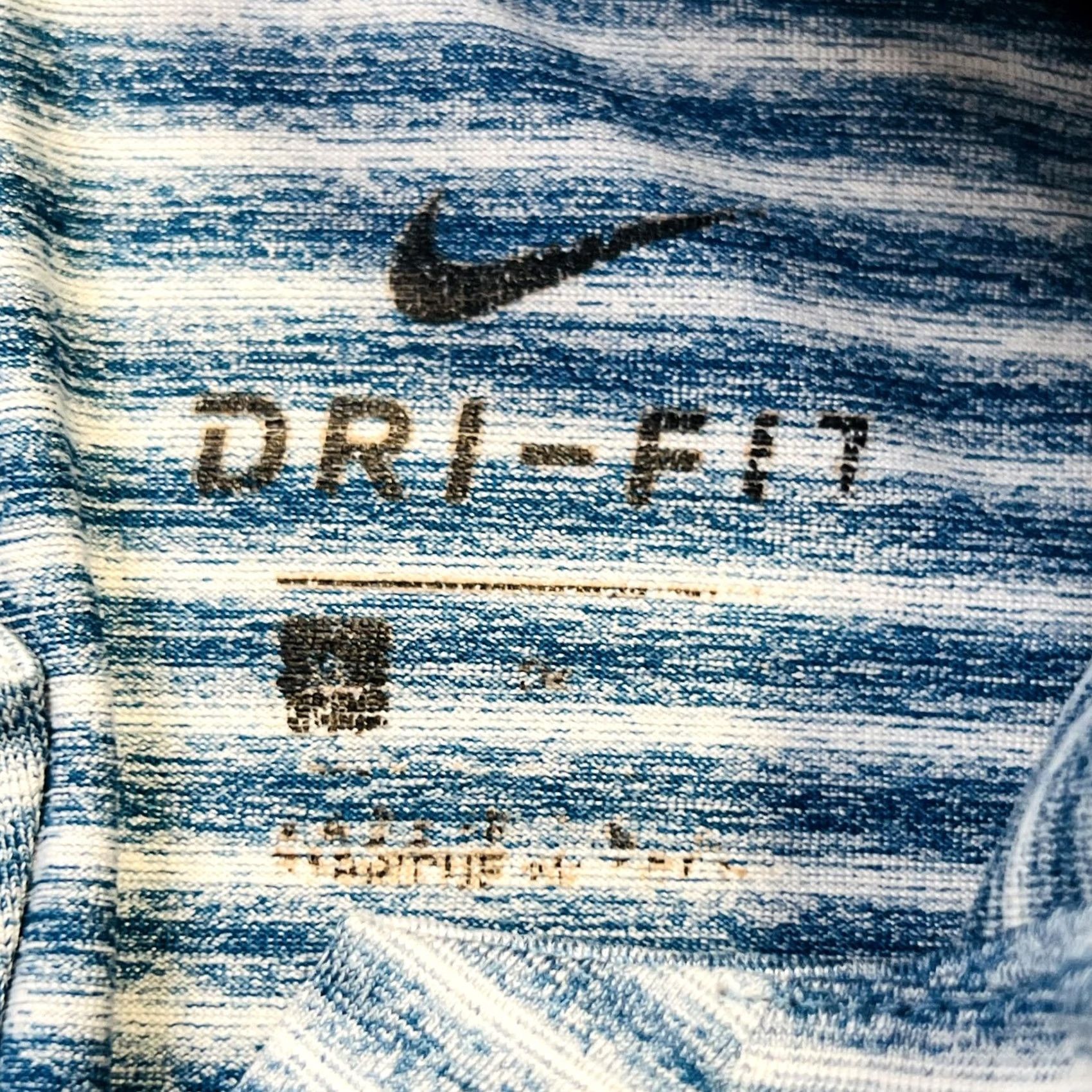 Nike Nike Dri-FIT Polo Shirt Mens XL Blue White Striped Golf Tiger Woods Athletic Size US XL / EU 56 / 4 - 6 Thumbnail