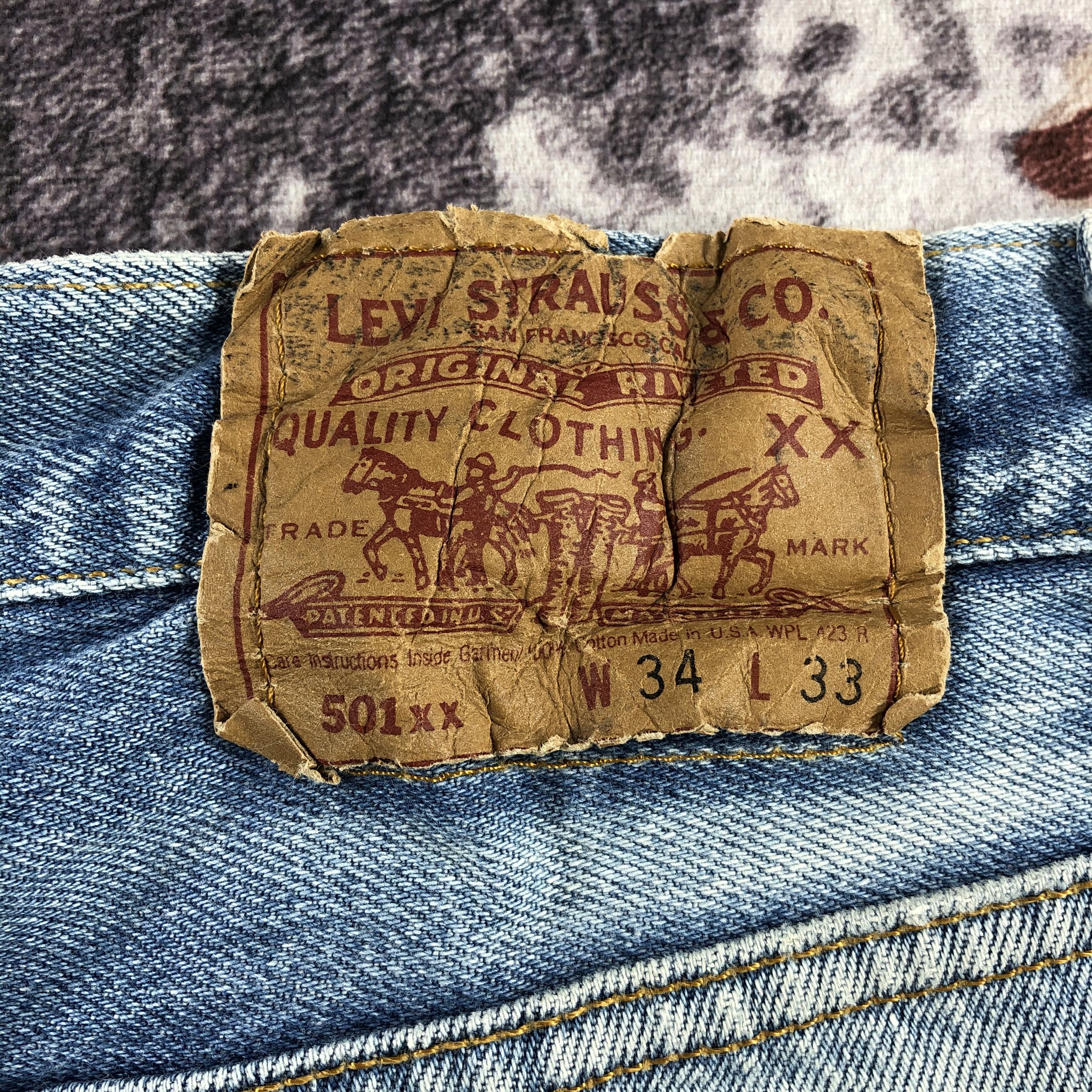 Levi's Vintage 90s Blue Wash Levis 501 Jeans-JM3035 Size US 32 / EU 48 - 6 Thumbnail