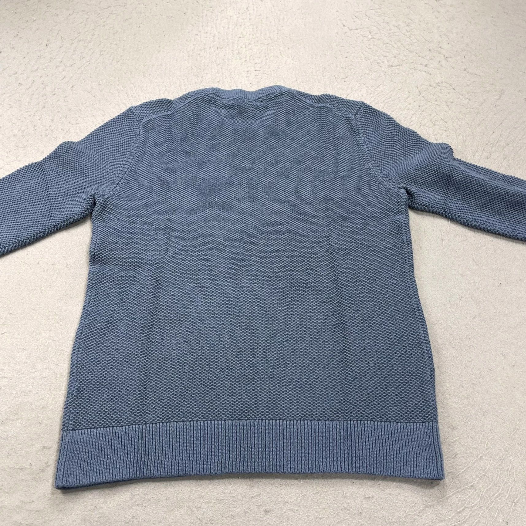 Banana Republic Banana Republic Sweater Mens Medium Blue Waffle-Knit Crewneck Pullover NWT Size US M / EU 48-50 / 2 - 7 Thumbnail