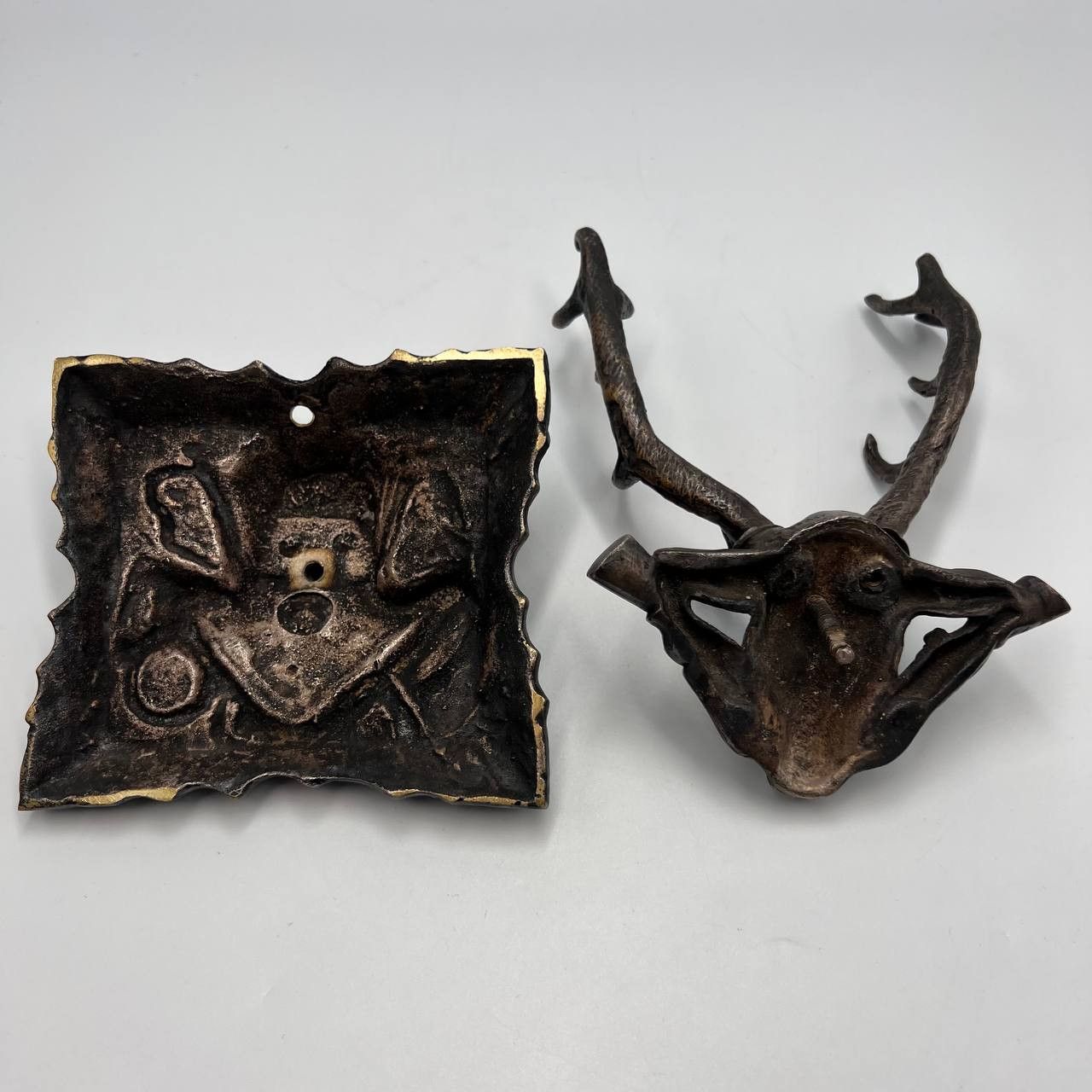 Vintage 1970s Vintage Bronze Deer Head Wall/Table Decor for Hunter Size ONE SIZE - 6 Thumbnail
