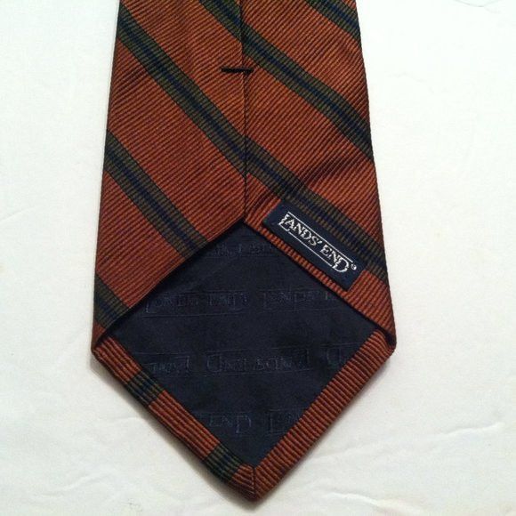 Lands' End LANDS' END MEN'S NEW 100%SILK TIE WIDTH: 3 3/4" Size ONE SIZE - 4 Thumbnail